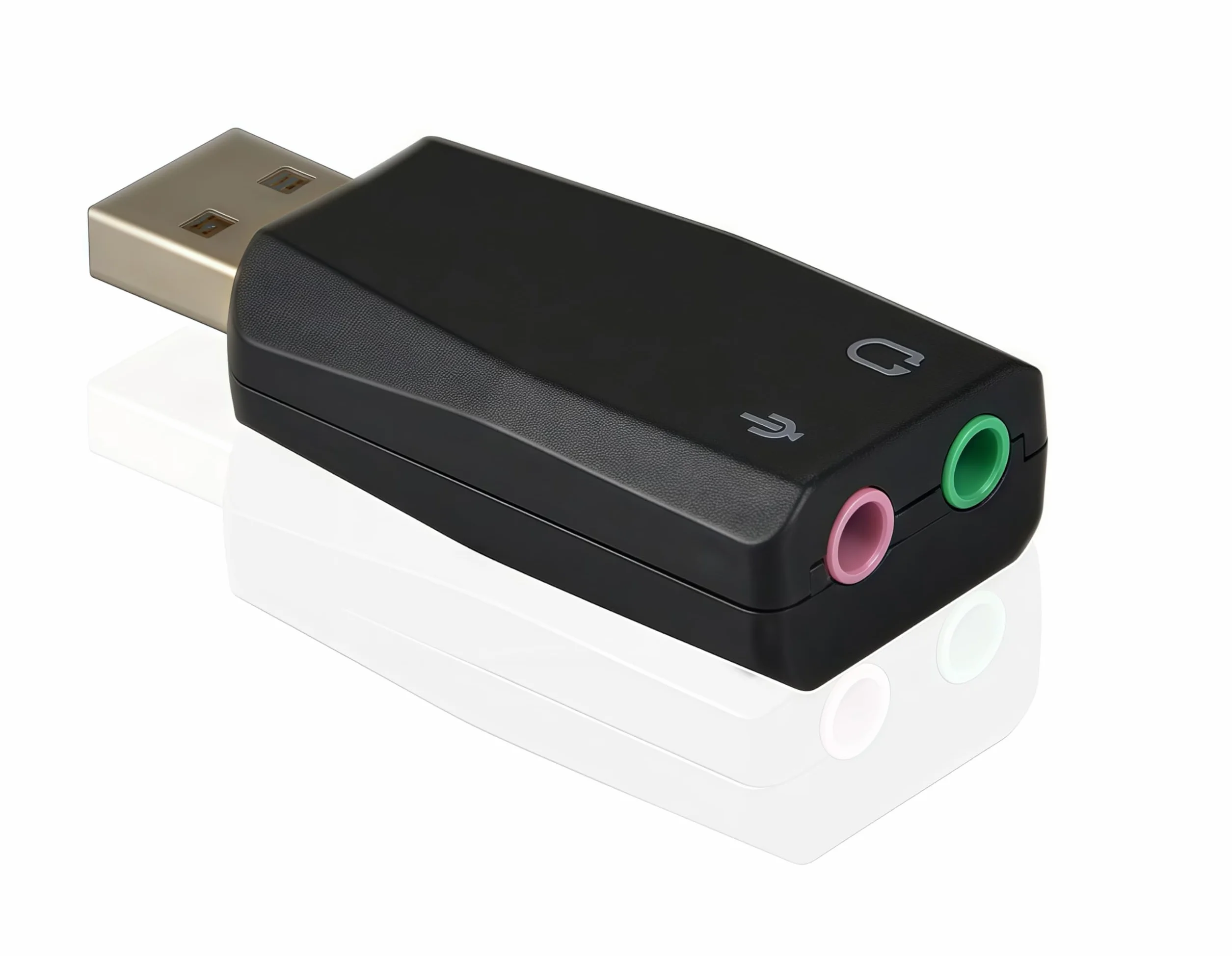 Zewnętrzny stereofoniczny adapter audio USB 3D z gniazdami mikrofonu słuchawkowego 3,5mm, instalacja bez sterowników karty dźwiękowej USB dla systemu Windows Mac OS Linux PS4