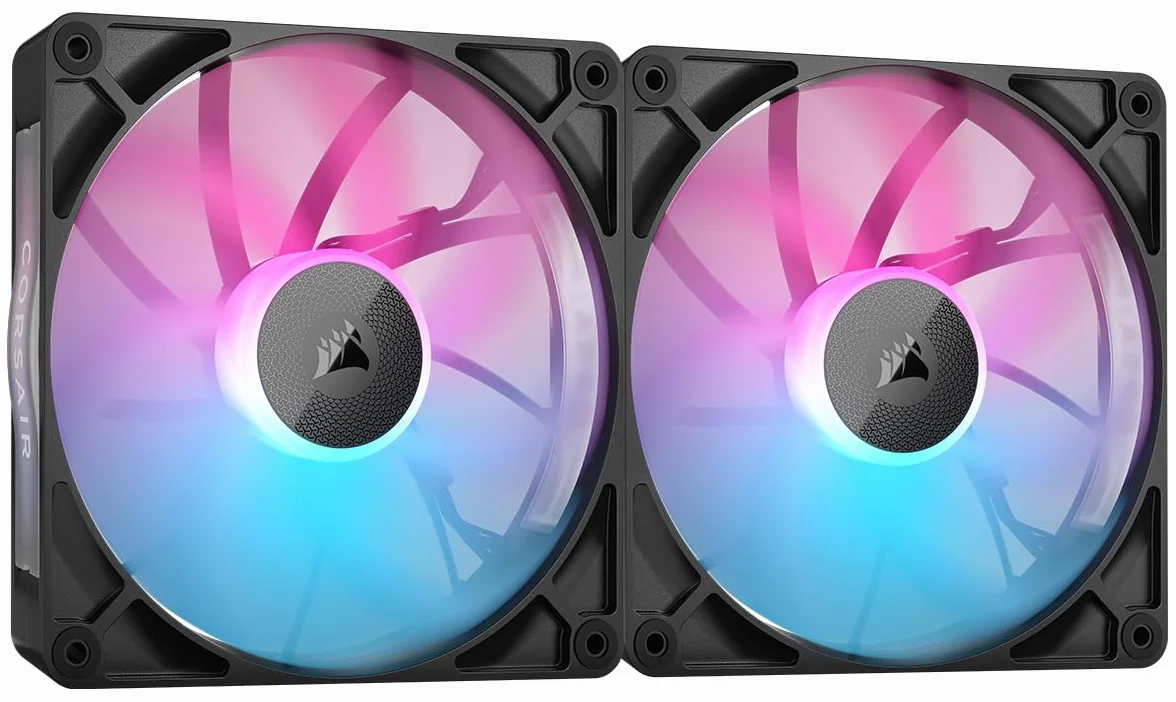 CORSAIR iCUE LINK RX140 RGB 140 mm PWM Wentylatory z Koncentratorem Systemowym iCUE LINK - Magnetyczne Łożysko Kopułkowe - PDwupak - Czarny