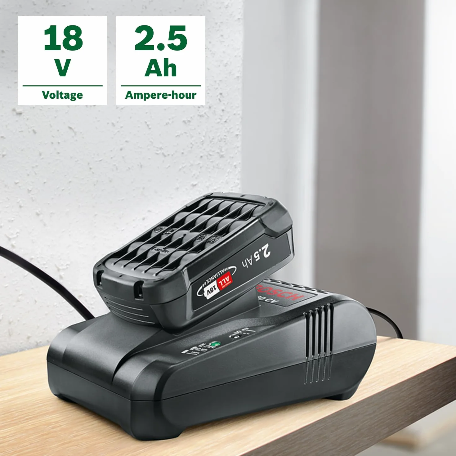 Bosch Home And Garden Ładowarka Akumulatorów AL 1880 CV 18 V