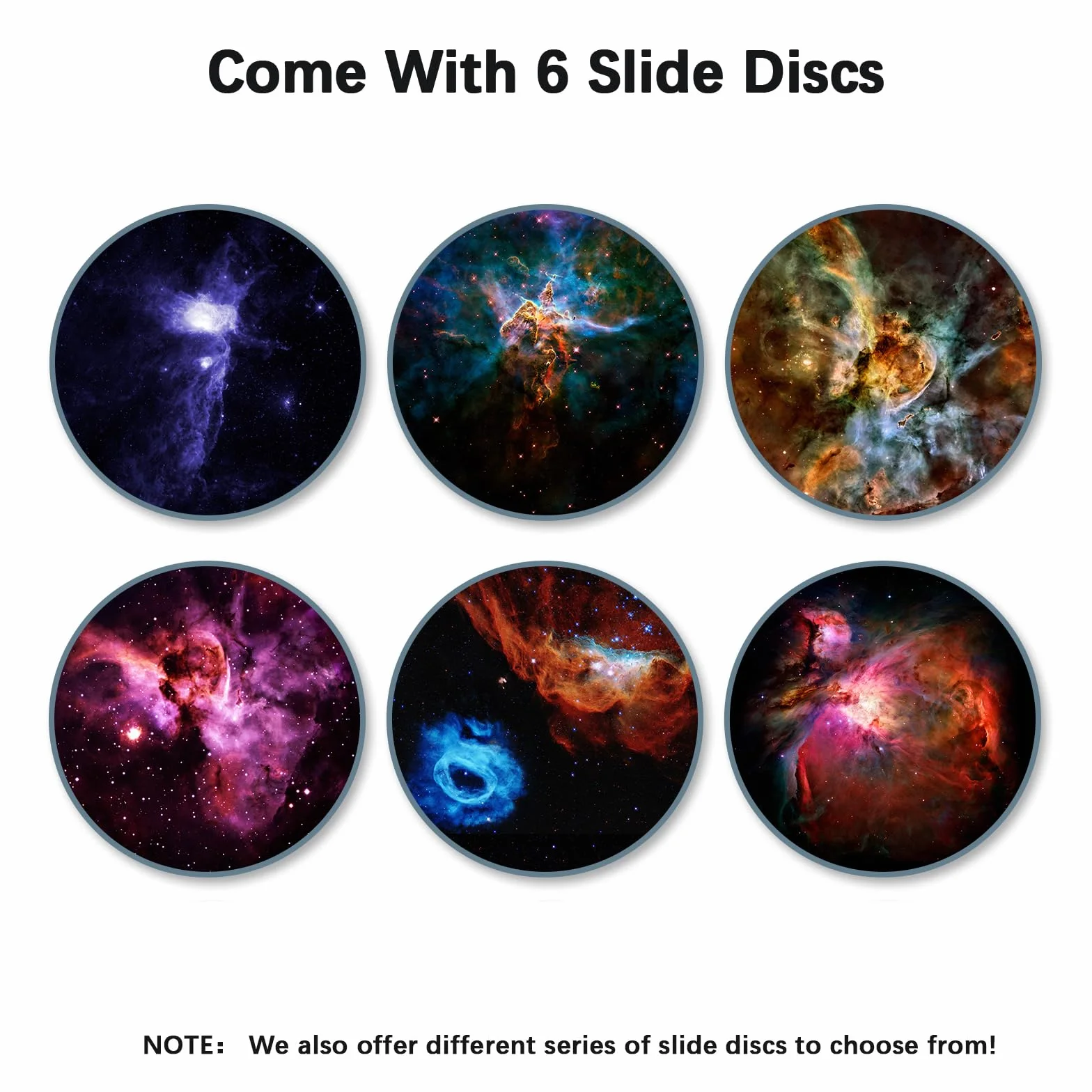 Realistic Discs Constellation A - Discs for POCOCO Galaxy Lite Star Projector Home Planetarium, 5k Ultra HD, 6 Pieces (Constellation A - 6 Discs without Projector)