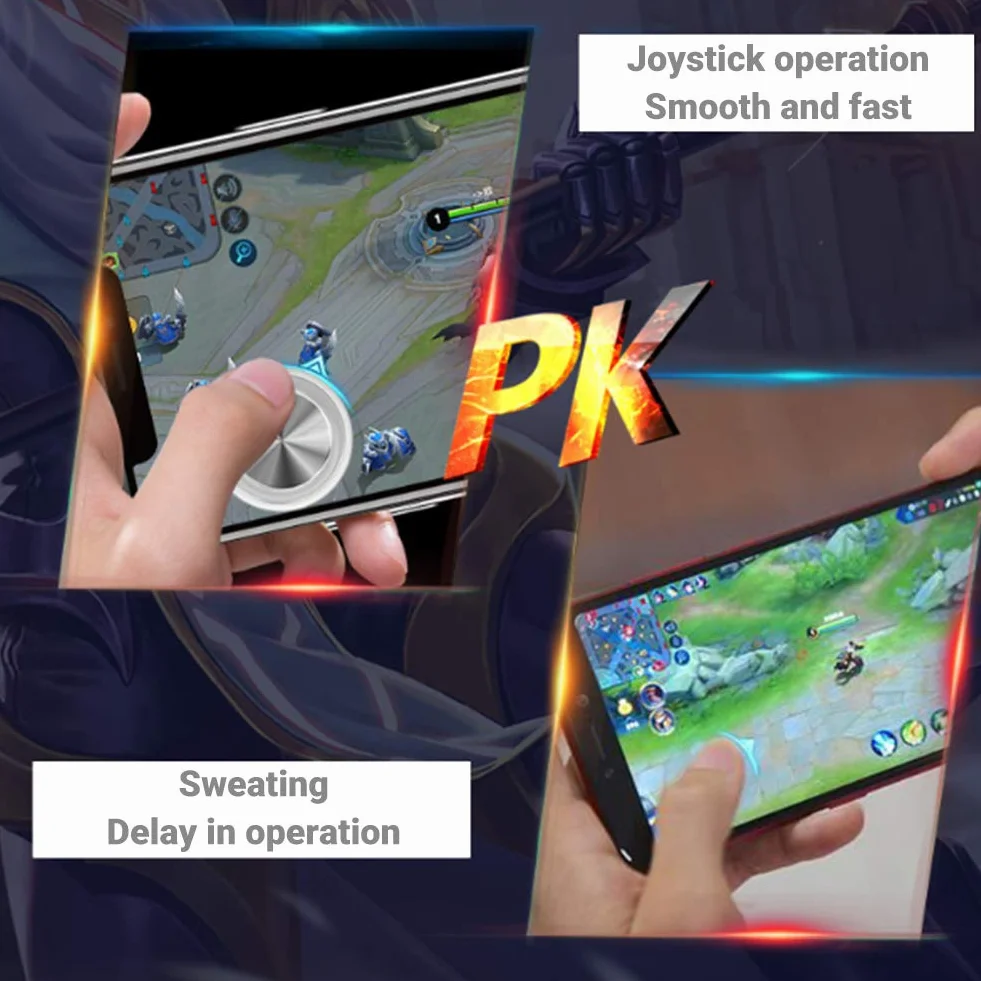 Ozkak mini joystick do telefonu komórkowego kontroler do gier uniwersalny 360 stopni dla smartfonów z systemem Android iOS tablet PC z ekranem dotykowym