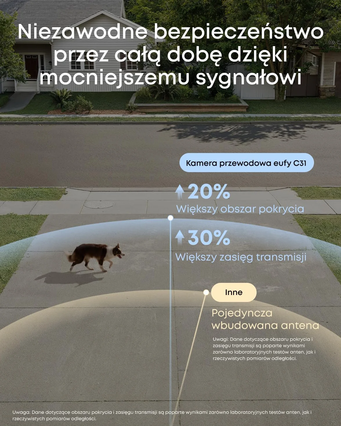 eufy C31 Kamera Przewodowa, 360° Obracanie i Pochylanie, Wewnątrz/Zewnątrz, Kolorowy Tryb Nocny, Pamięć Lokalna