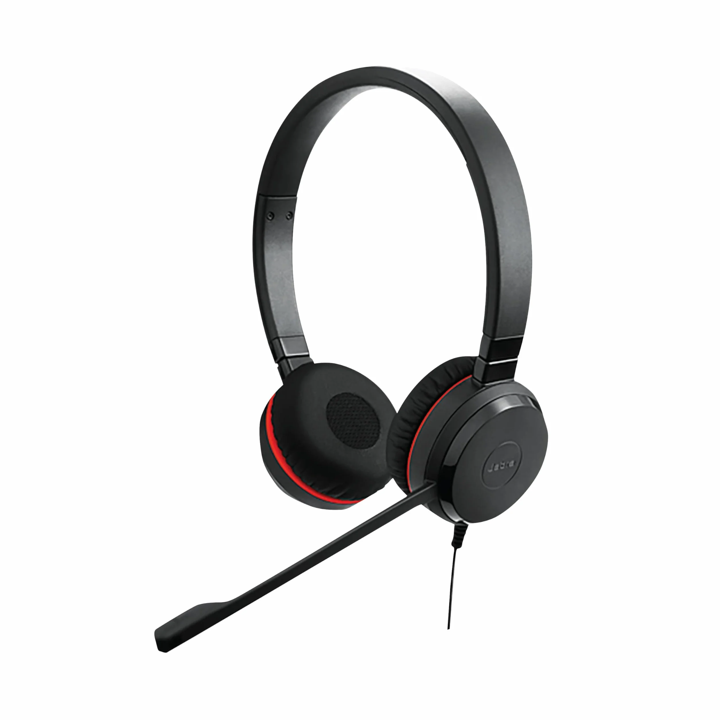 Jabra Evolve 20 UC Stereo Headset Unified Communications Headphones VoIP Passive Noise Cancellation USB-A Black