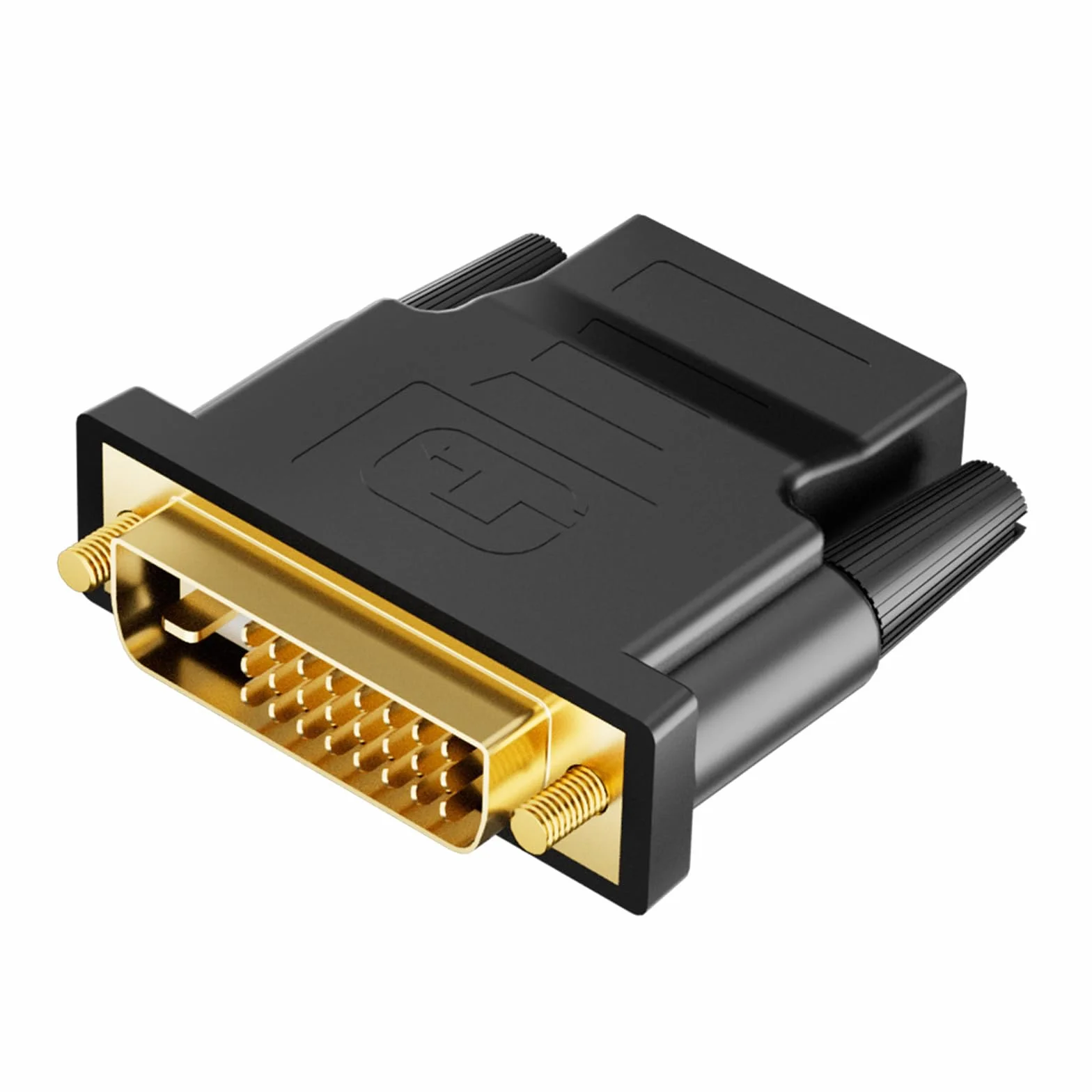 Adapter DVI na HDMI, wtyczka DVI-D do gniazda HDMI adapter 1920 x 1200 1080p, dwukierunkowa konwersja DVI (24+1) na HDMI do komputera, monitora, laptopa, telewizora, projektora, 1 szt