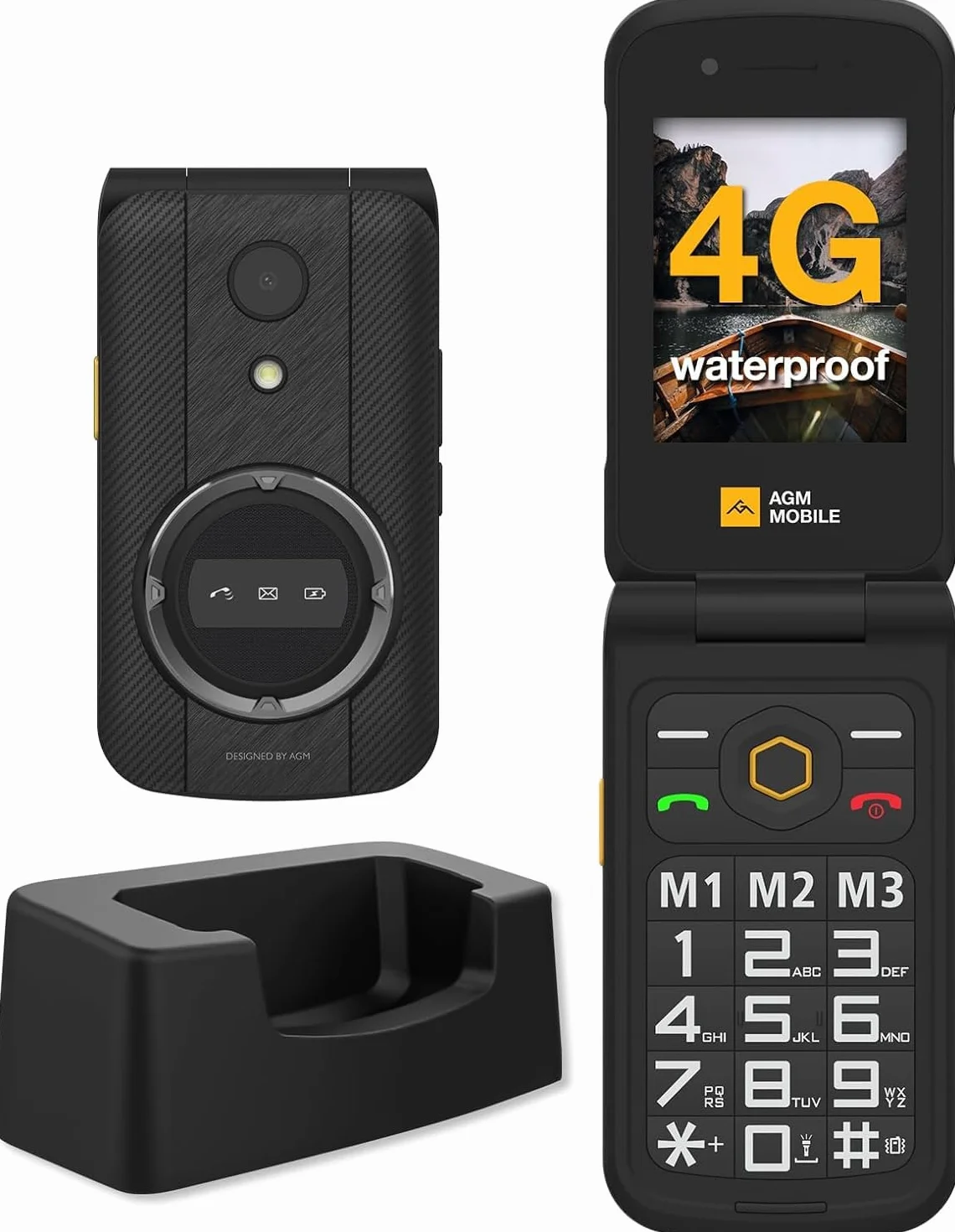 AGM M8 FLIP 7,11 cm (2.8") 162 g Nero