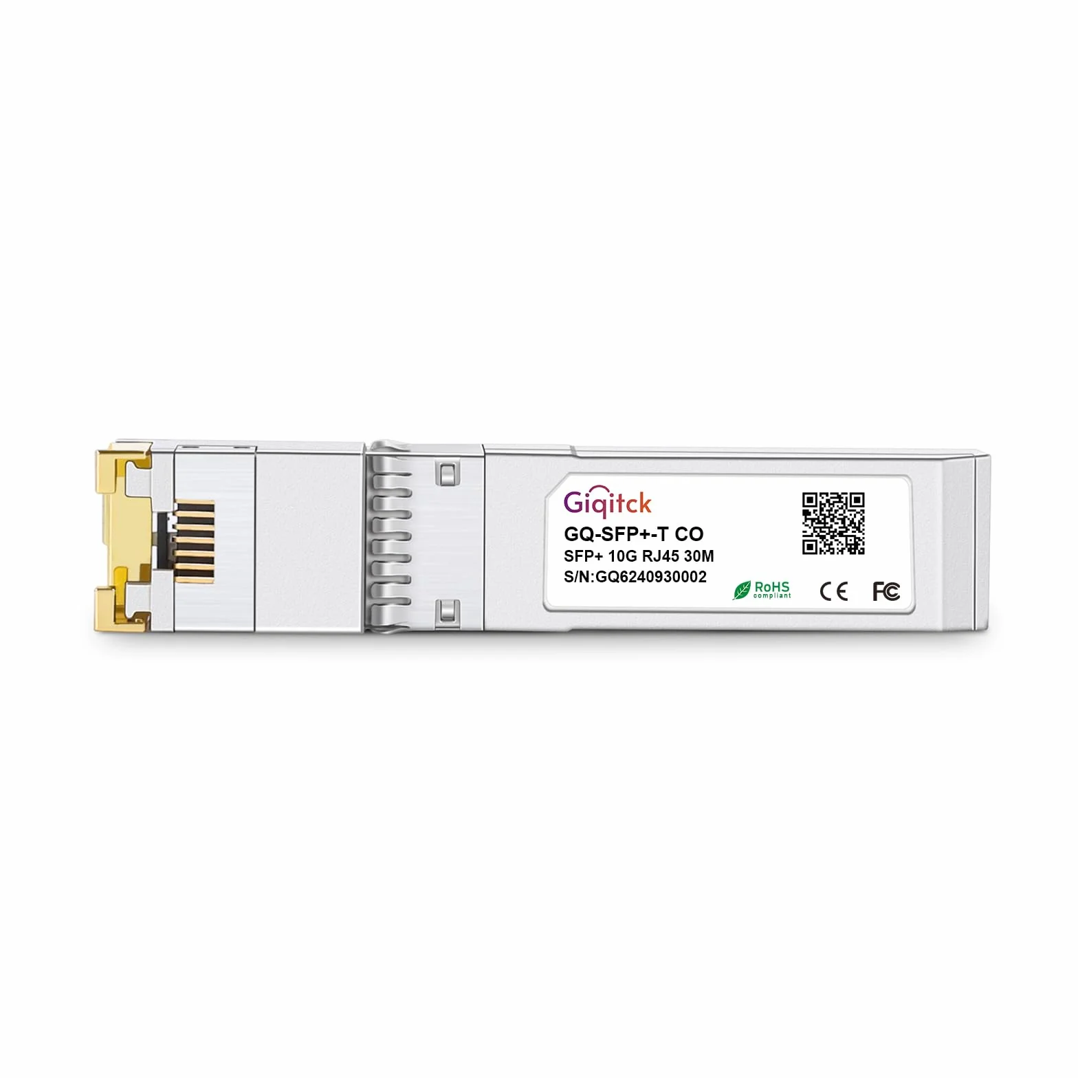 SFP+ 10GBase-T Transceiver RJ-45 Miedziany 30m Cat6a/Cat7 Kompatybilny Cisco Ubiquiti MikroTik