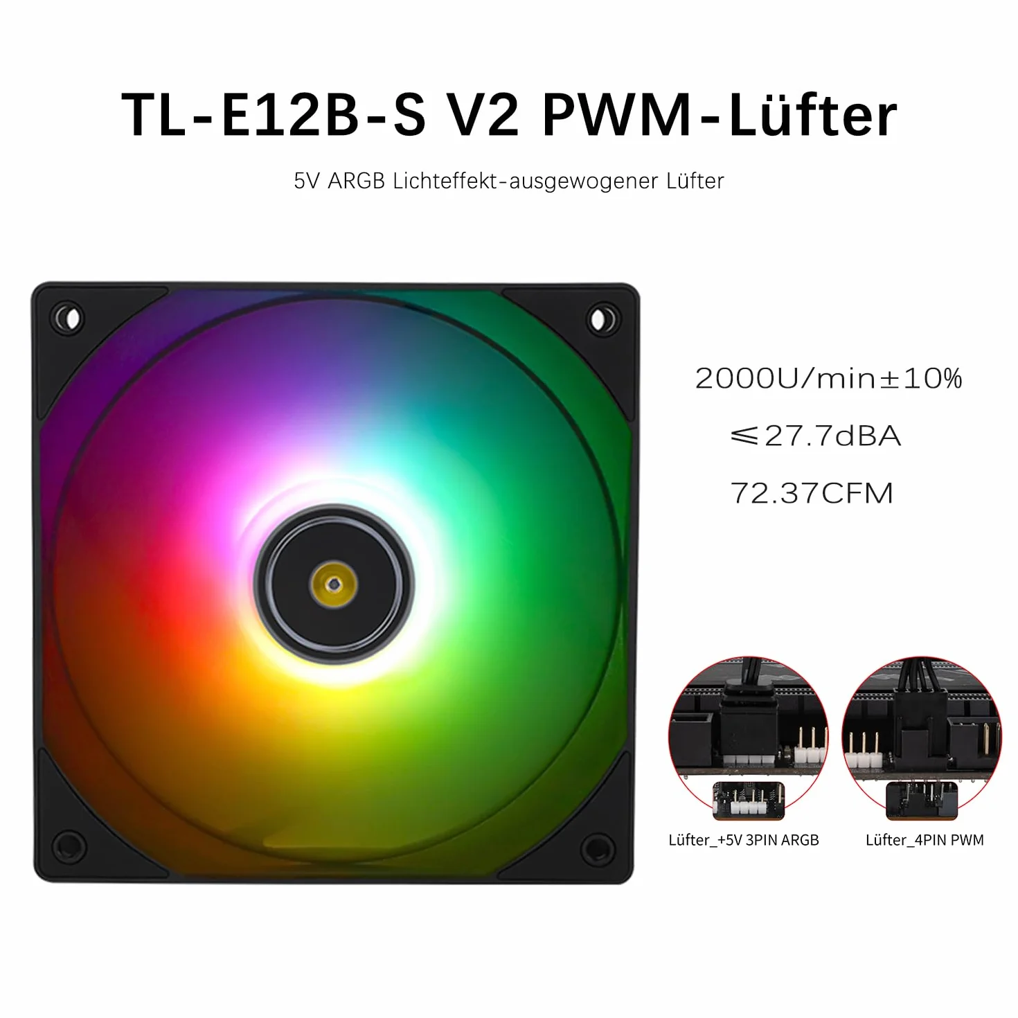 TR-Thermalright Frozen Notte 120 ARGB Czarny Chłodzenie CPU w postaci płynu - Efekt nieskończonego zwierciadła, 120mm Aio-chłodzenie, Wentylator PWM-2000RM, dla AMD AM4/AM5, Intel LGA1851/1700/115x