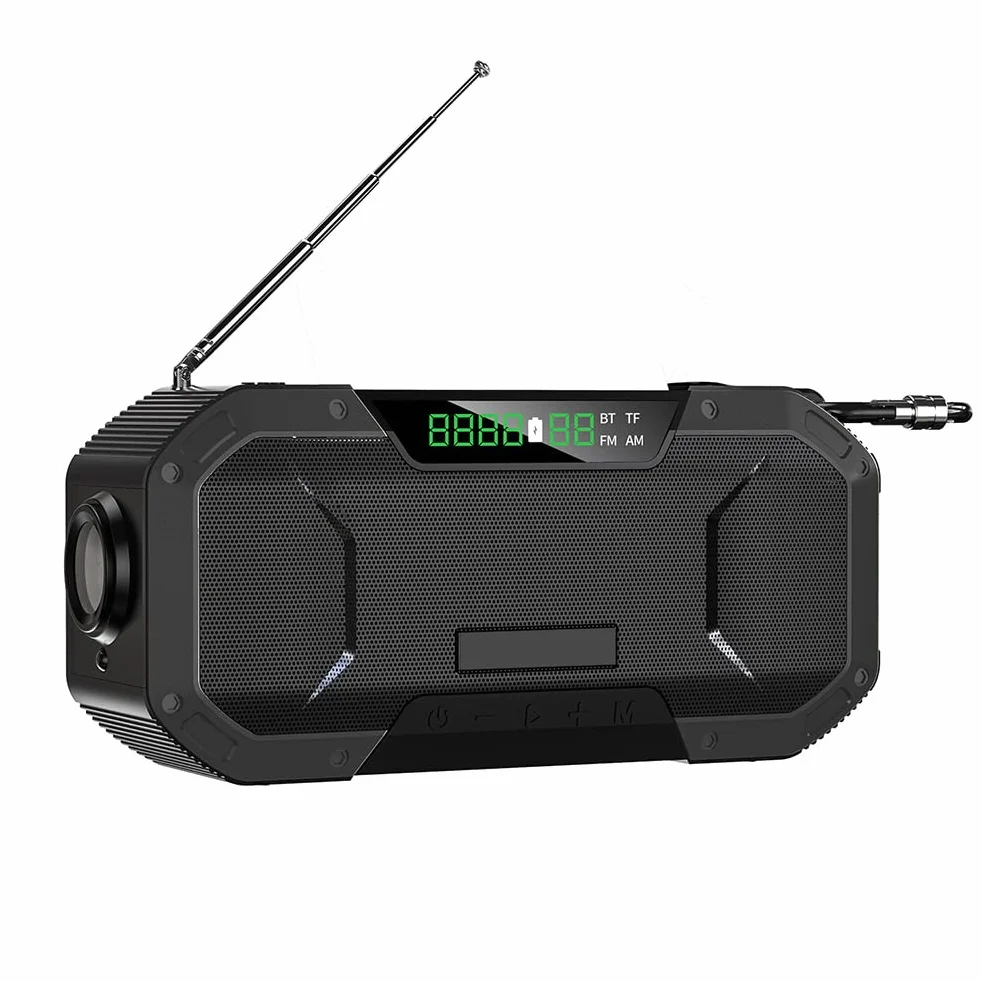 nd Up Solar R, korba ręczna i zasilany energią słoneczną DAB R th USB Ph Charr, solarna korba ręczna R th 5000 mAh zasilanie bateryjne, szmaragdowe zastosowanie do kamer, wędrówek