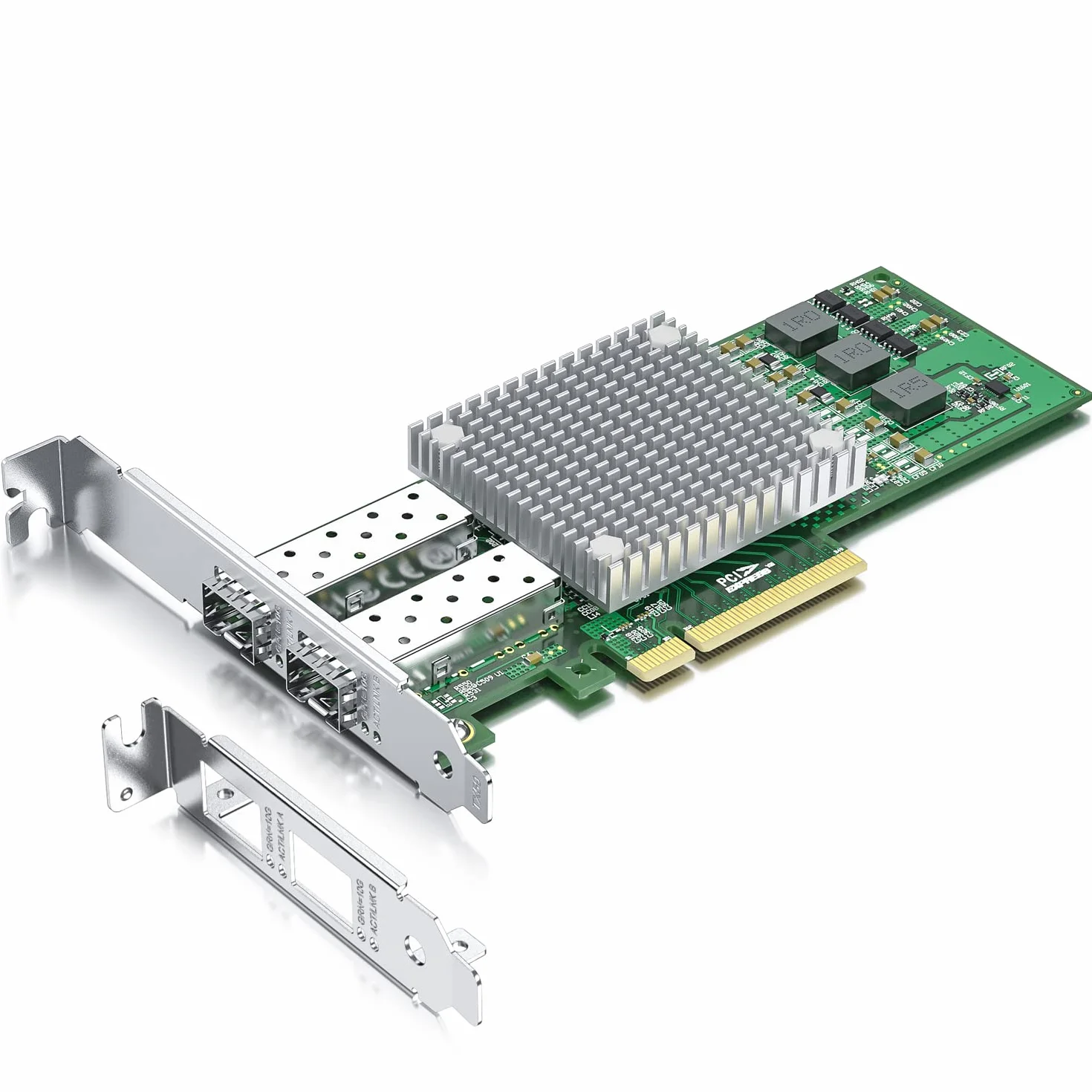 10Gtek® 10Gb PCI-E NIC Network Card, with Broadcom BCM57810S Chipset, Dual SFP+ Port, PCI Express Ethernet LAN Adapter Support Windows Server/Windows/Linux/VMware