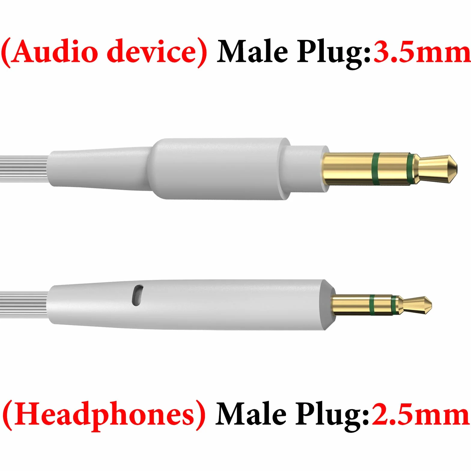 Geekria kabel audio kompatybilny ze słuchawkami Bose 700, QuietComfort Ultra, QC 45/35II/35/25/SE, wymienny przewód stereo z 3,5 mm na 2,5 mm (1,2 m/4 stopy)