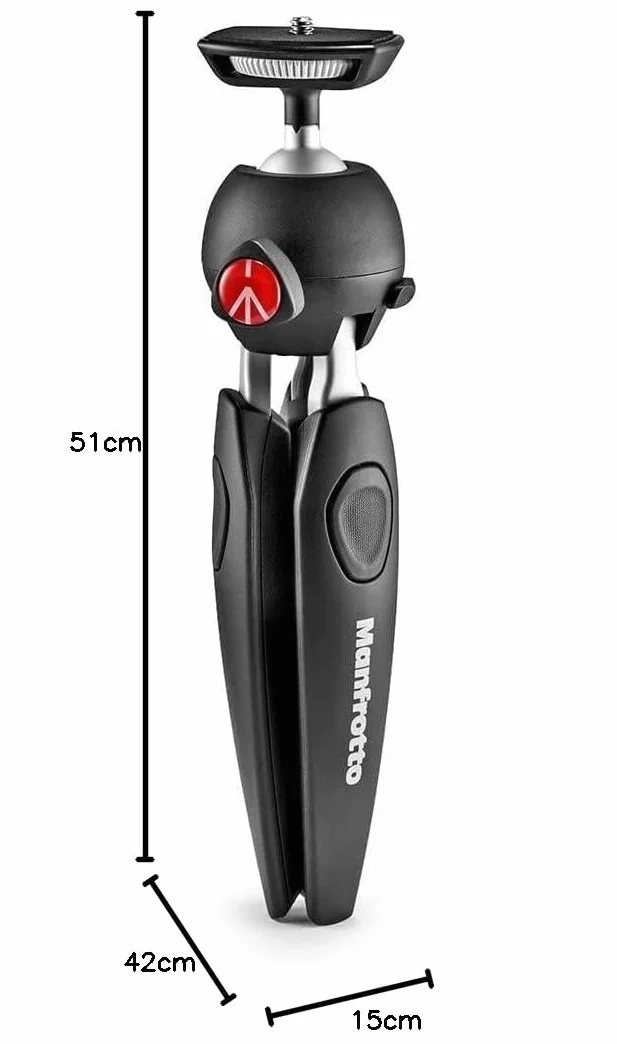 Manfrotto MTPIXIEVO-BK PIXI EVO 2-sekcyjny mini statyw aluminiowy do aparatów bezlusterkowych