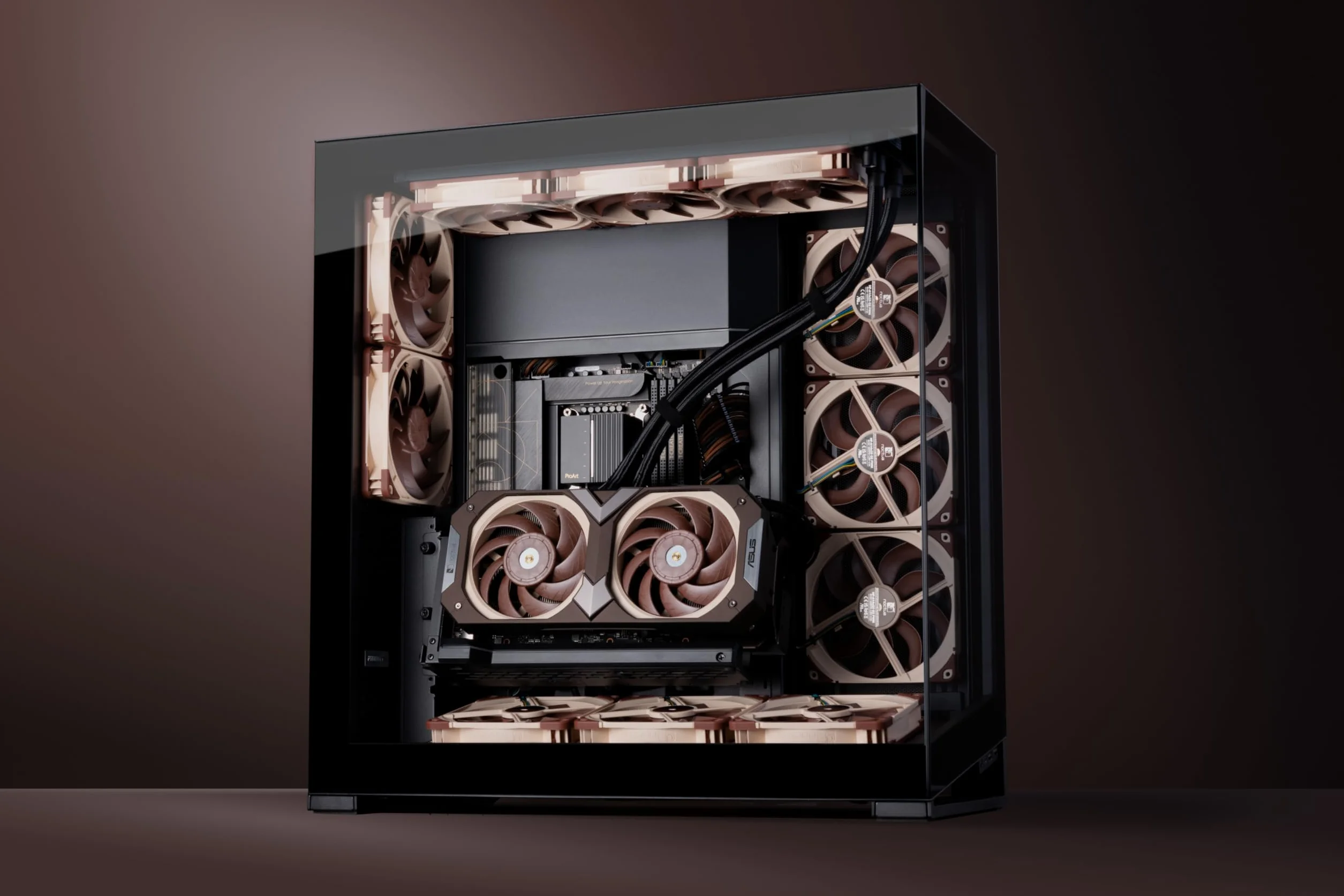 Noctua NF-A14x25 G2 PWM, 140-milimetrowy Cichy Wentylator Komputerowy Klasy Premium, 4-Pinowy (Brązowy)