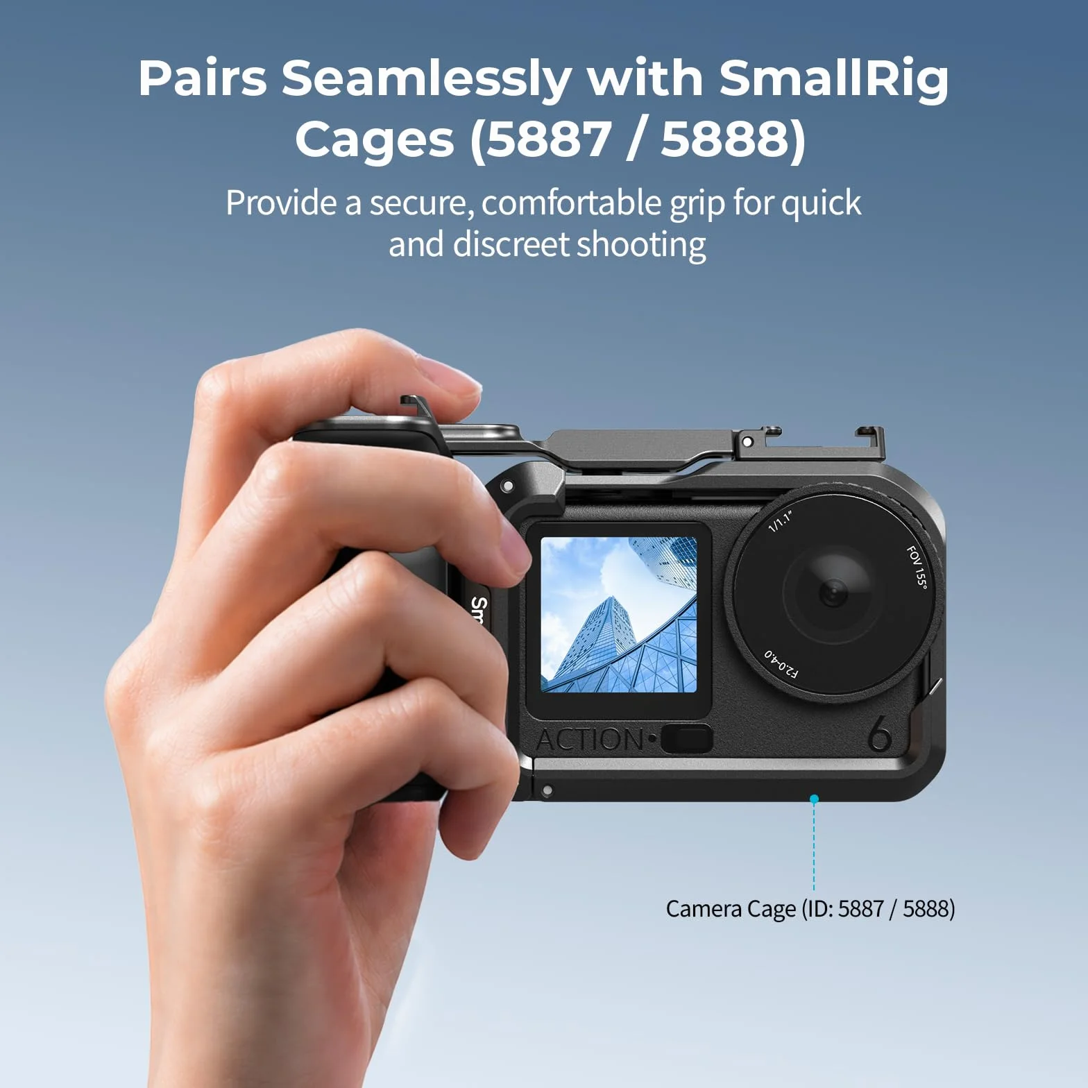 SMALLRIG Uchwyt do klatek SMALLRIG (ID 5888, 5887) dla DJI Osmo Action 6 6259