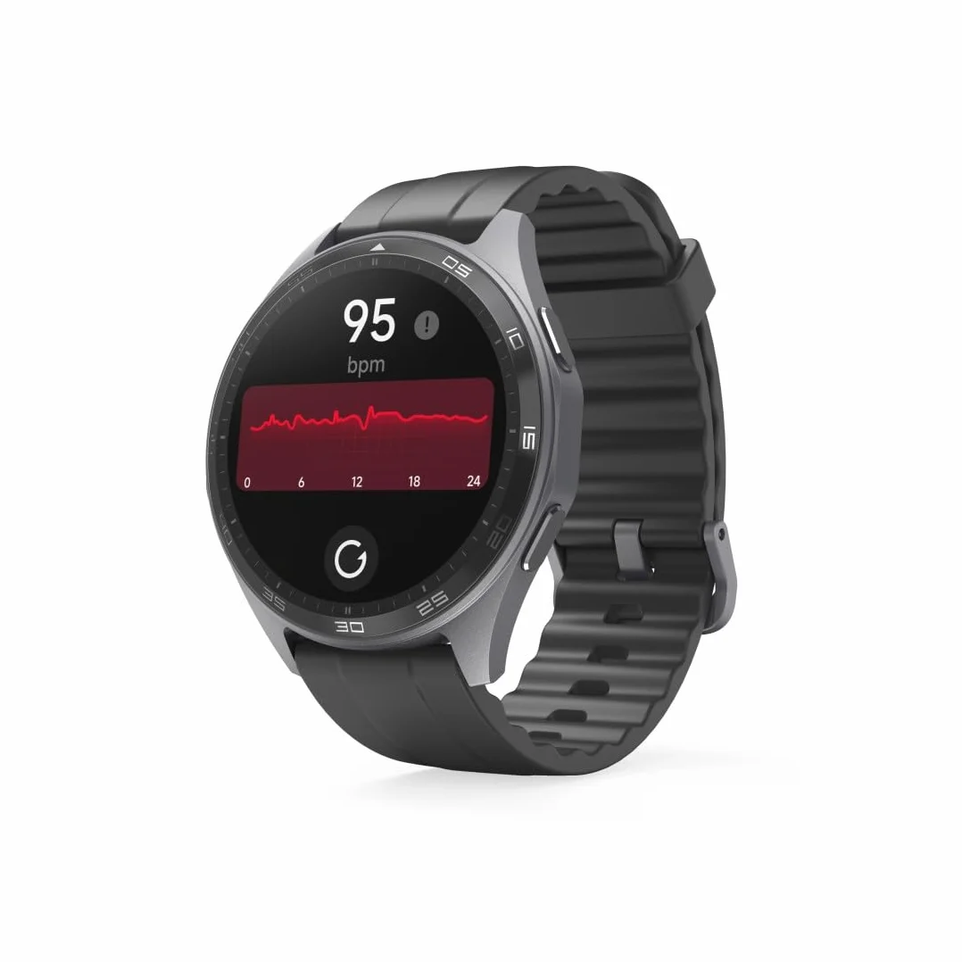 Hama Smartwatch 7010 1,43" AMOLED GPS IP68 3 ATM tętno SpO2 czarny