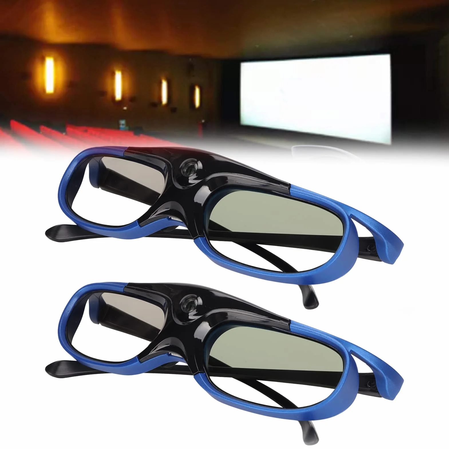 Okulary 3D DLP Link 144 Hz aktywne migawka lekkie
