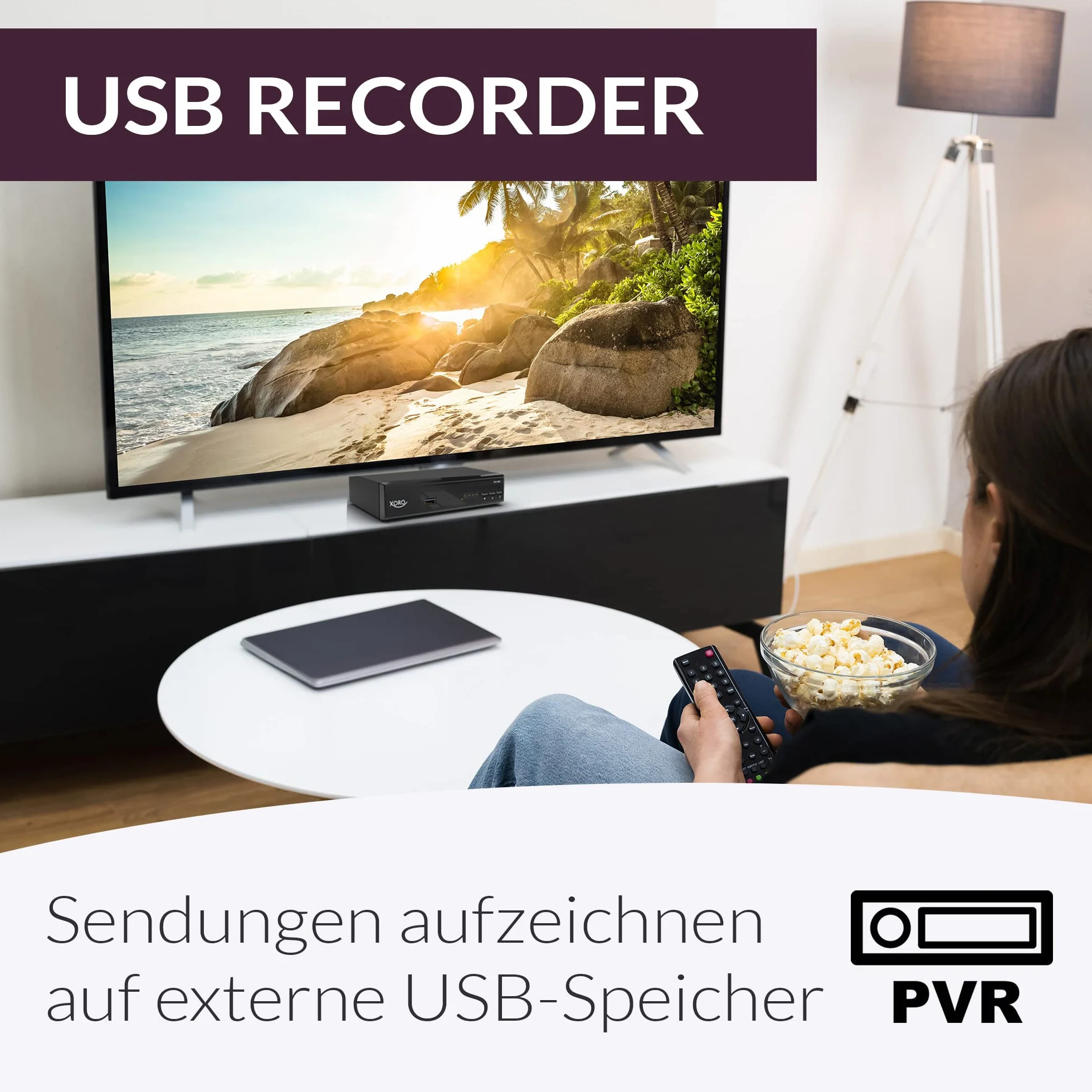 XORO HRS 8660 cyfrowy odbiornik satelitarny, lista programów Astra 19.2, zaprogramowana lista kanałów, PVR-Ready, Timeshift, odtwarzacz multimedialny USB, wyświetlacz LED, łatwa instalacja