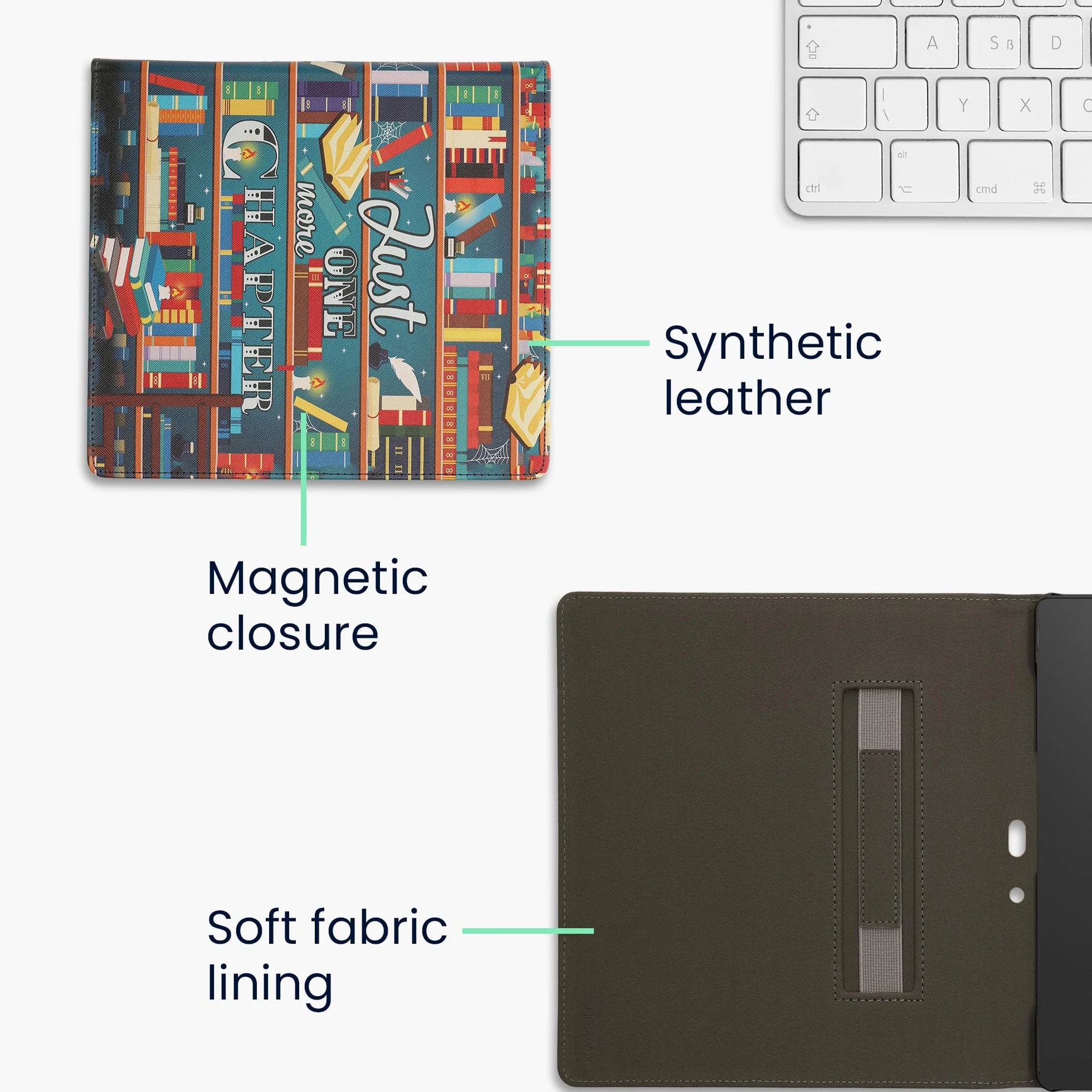kwmobile Etui na czytnik e-booków kompatybilne z Amazon Kindle Scribe (2022/2024) wielokolorowe