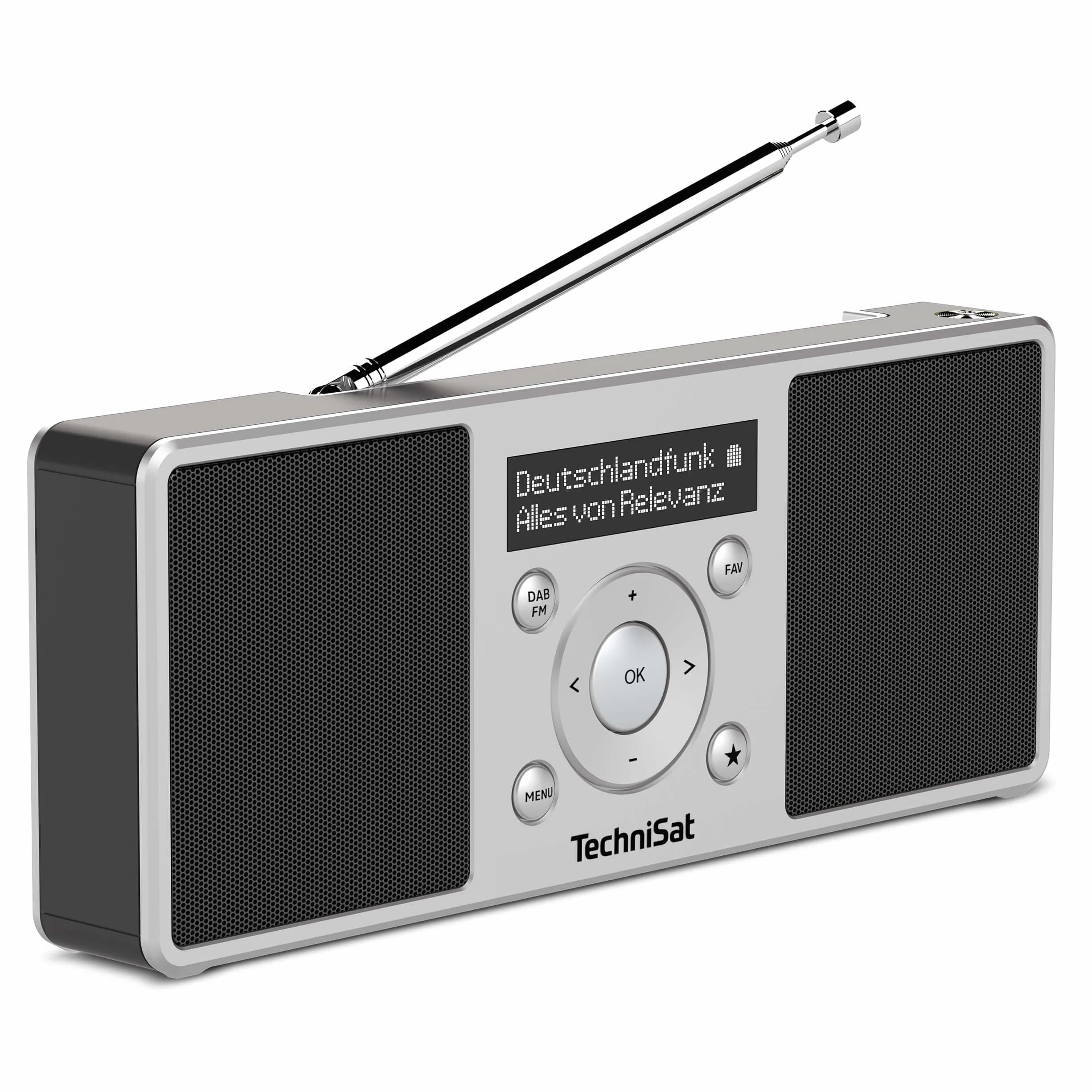 TechniSat DIGITRADIO 1 S przenośne radio DAB+ FM z akumulatorem 2 W RMS srebrno-czarny