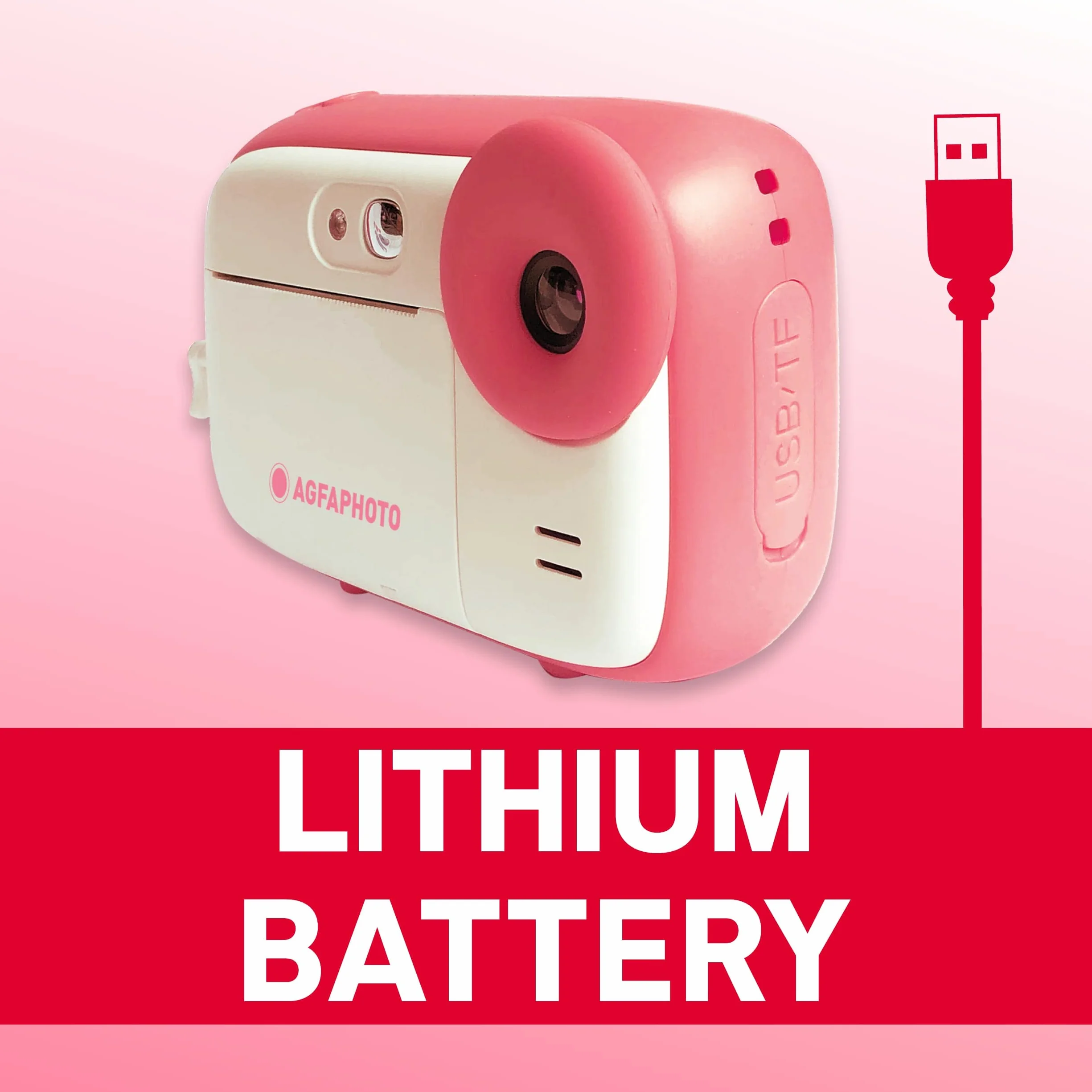 AgfaPhoto Realikids Instant Cam Pink