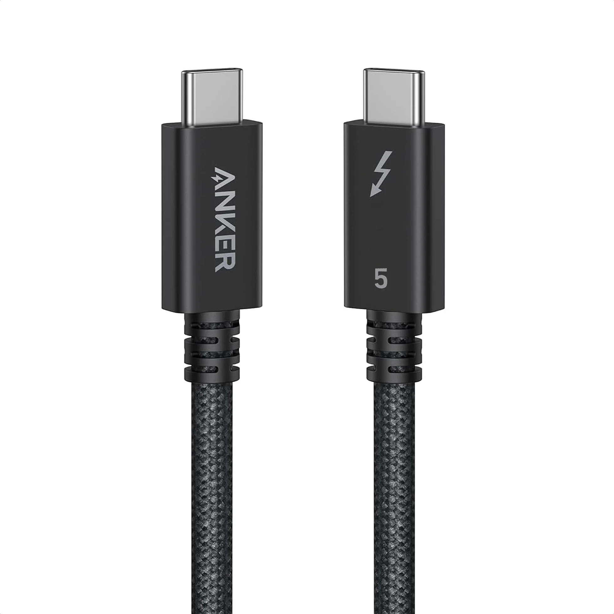 Anker Thunderbolt 5.0 kabel 1 m USB C na USB C, ładowanie 240 W, transfer danych 40 Gbit/s, obsługuje wyświetlacze 8K/4K, do iPhone serii 16, MacBook, iPad, Samsung (certyfikat Thunderbolt 5)