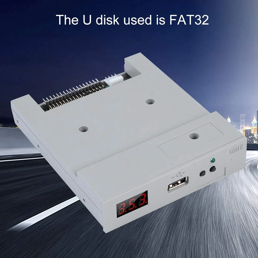 MAGT Dyskietka Emulator USB Emulator Dyskietka, SFR1M44-U100 3,5 cala USB SSD Emulator do napędu dyskietek 1,44 MB przemysłowego sprzętu kontroli
