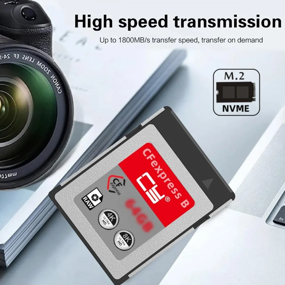 Karta pamięci CFexpress typ B 256 GB CFE CFB kompatybilny z kamerą 8K RAW PCIe
