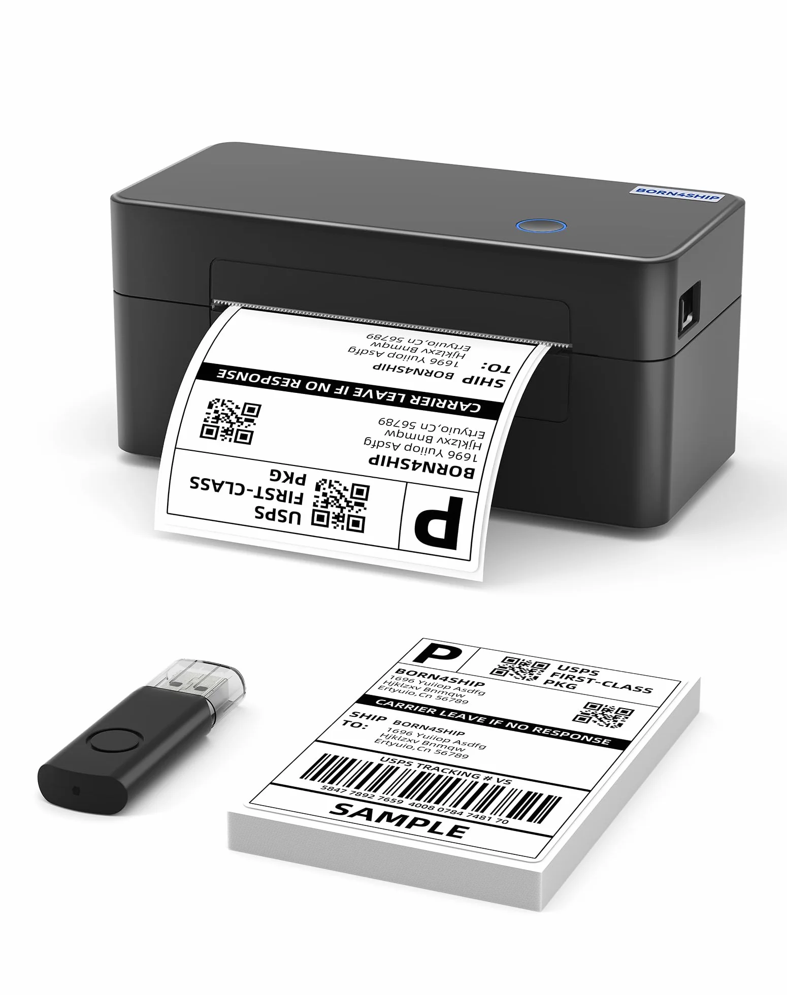 Termiczna drukarka etykiet 4x6 USB kompatybilna z Etsy Amazon do małych paczek wysyłkowych
