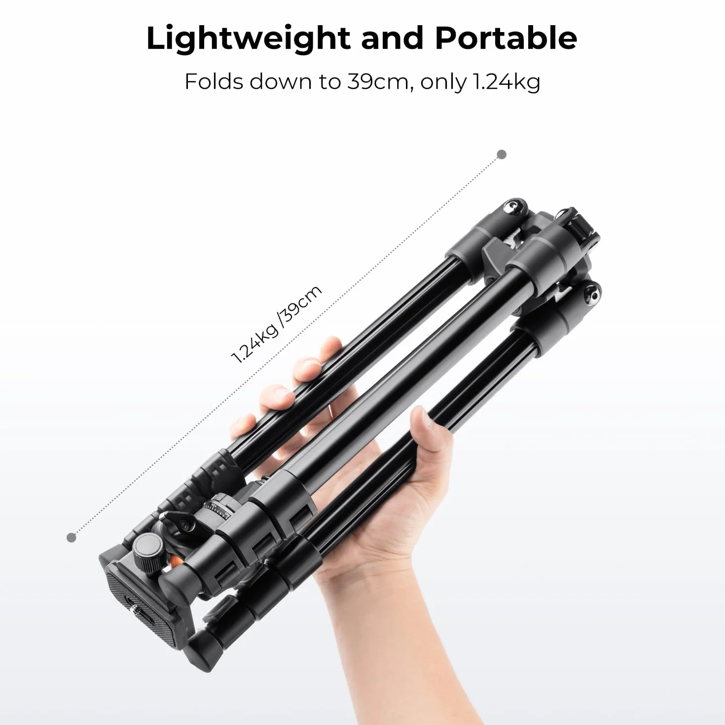 K&F Concept Statyw do aparatu 163 cm aluminiowy głowica kulowa nośność 20 kg K234A0+BH-28L