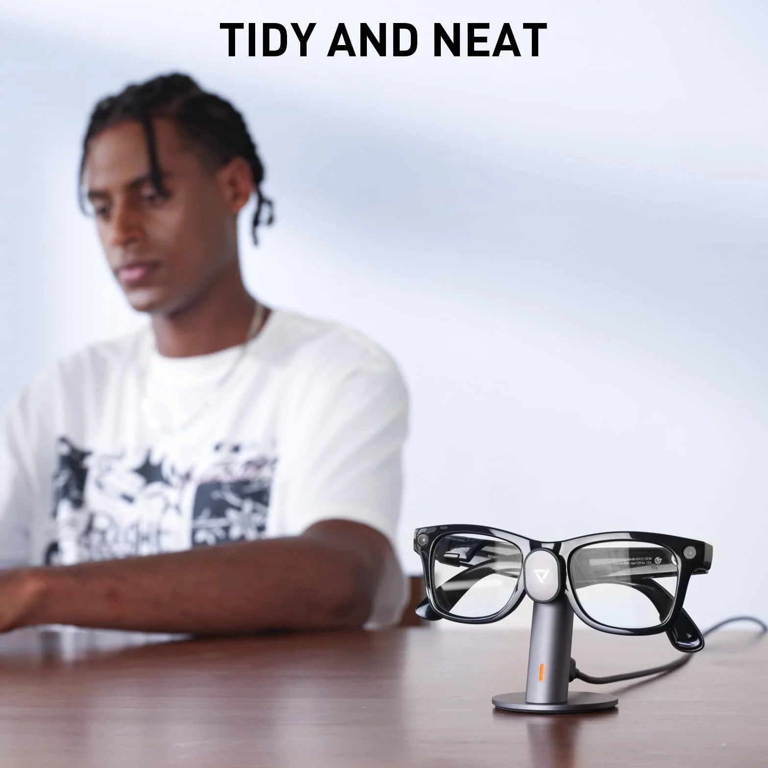 PRISMXR Stojak ładujący Carina S1 do okularów Ray-Ban Meta szary