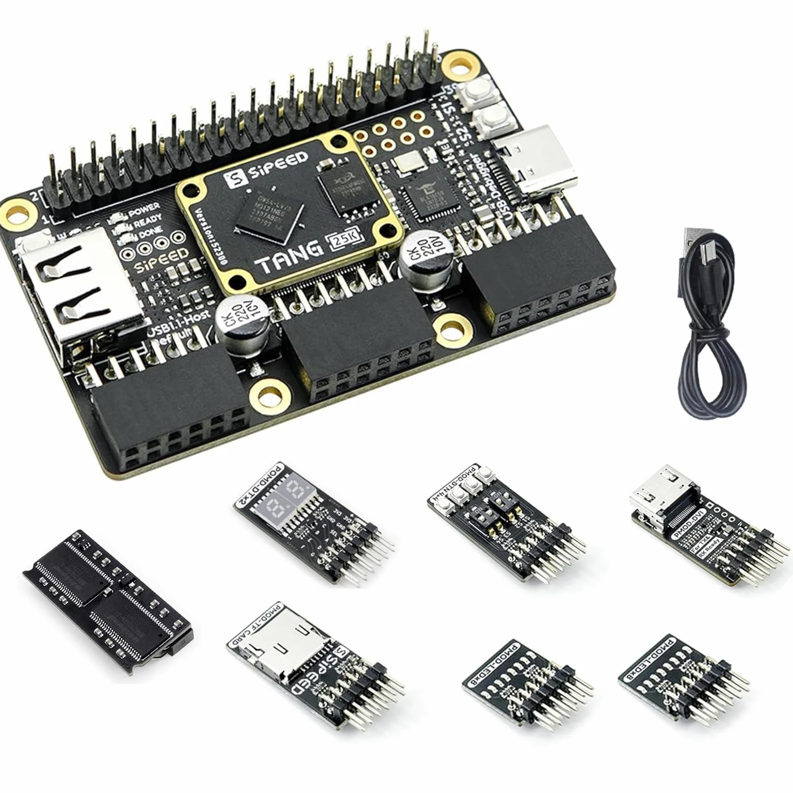 youyeetoo Sipeed Tang Primer 25K Dock FPGA Development Board MCU, RISCV, modularyzacja, Gowin GW5A, PMOD SDRAM, 23 K LUT4, MIPI 2,5 Gbps (25 K Pmod + SDRAM pakiet)