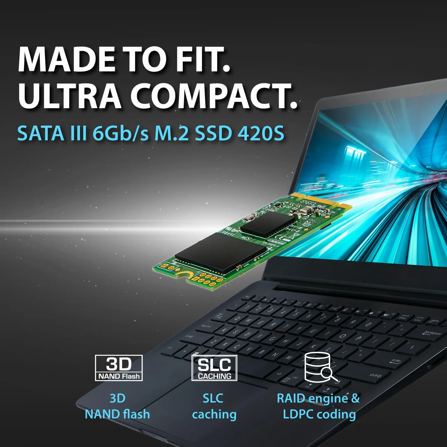 Transcend MTS420S 240 GB M.2 2242 SATA SSD 3D TLC