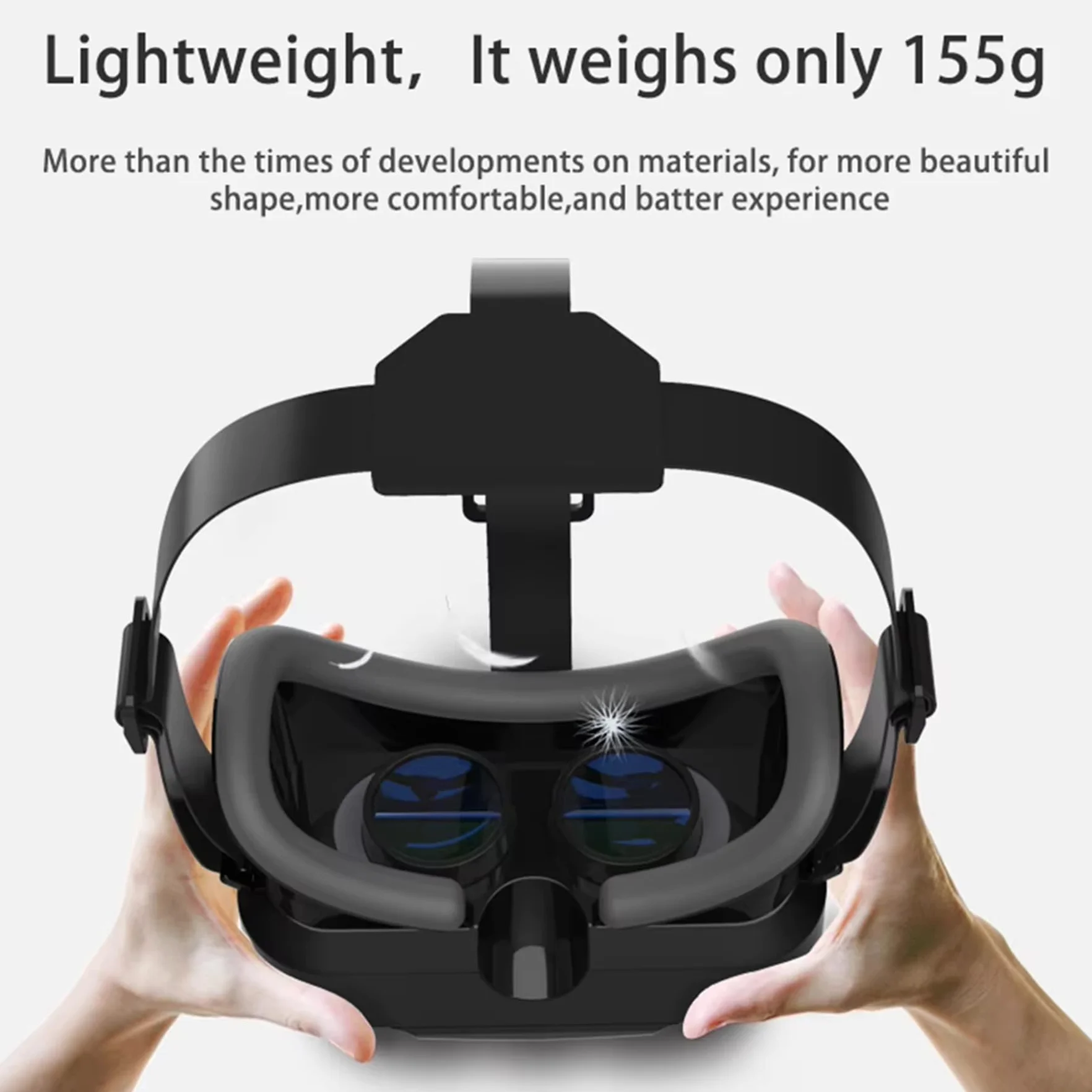 Zestaw słuchawkowy do wirtualnej rzeczywistości VR, mini zestaw słuchawkowy VR do oglądania filmów 3D i grania w gry wideo, okulary VR dla dorosłych i dzieci, gogle VR do iPhone'a 16, 15, 14, 13 Pro