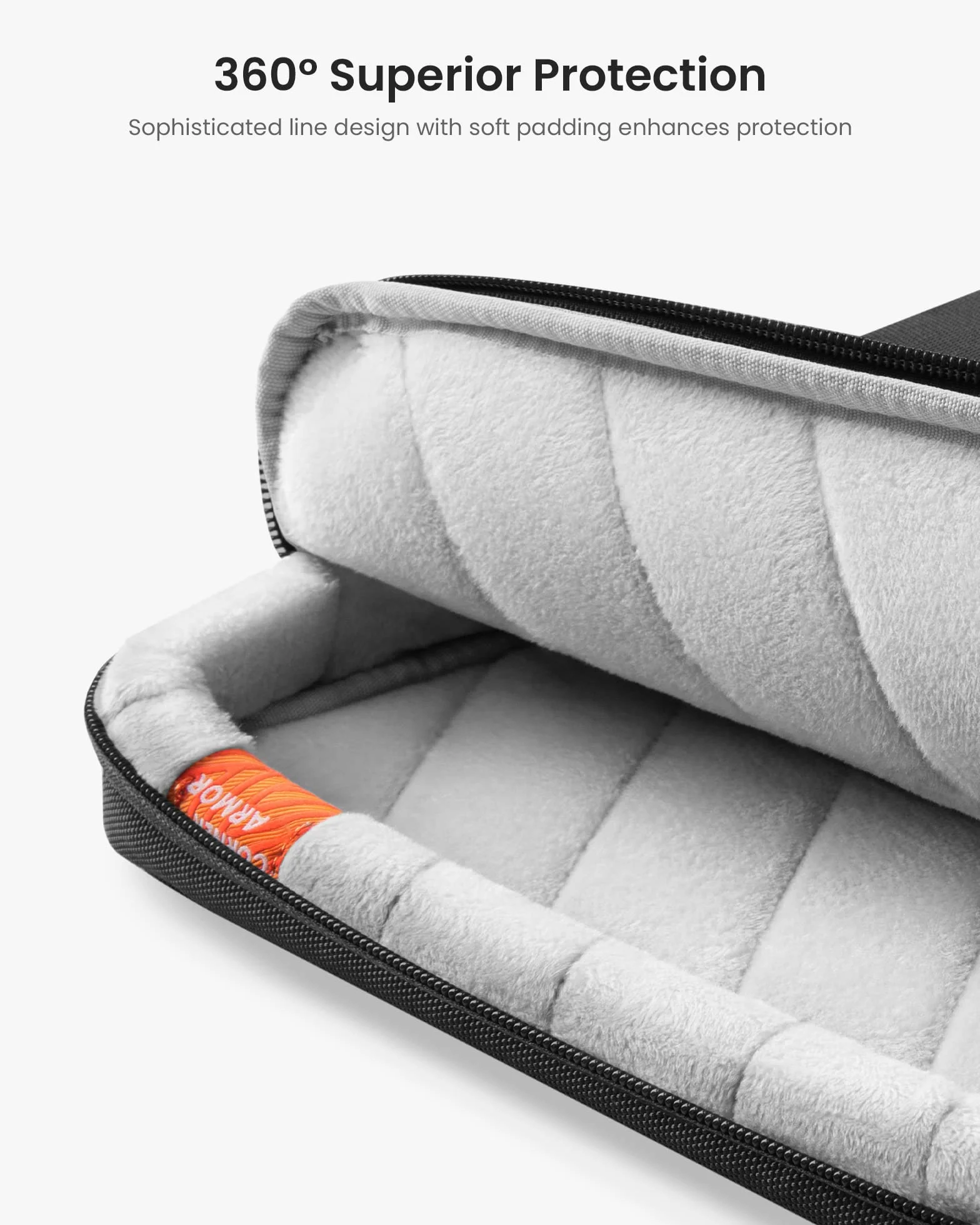 Tomtoc 360° Etui na 13-calowego MacBooka Air/Pro 2024-2016, M3/M2/M1, wodoodporny pokrowiec na laptopa, pasuje do 13" Surface Pro 10/9