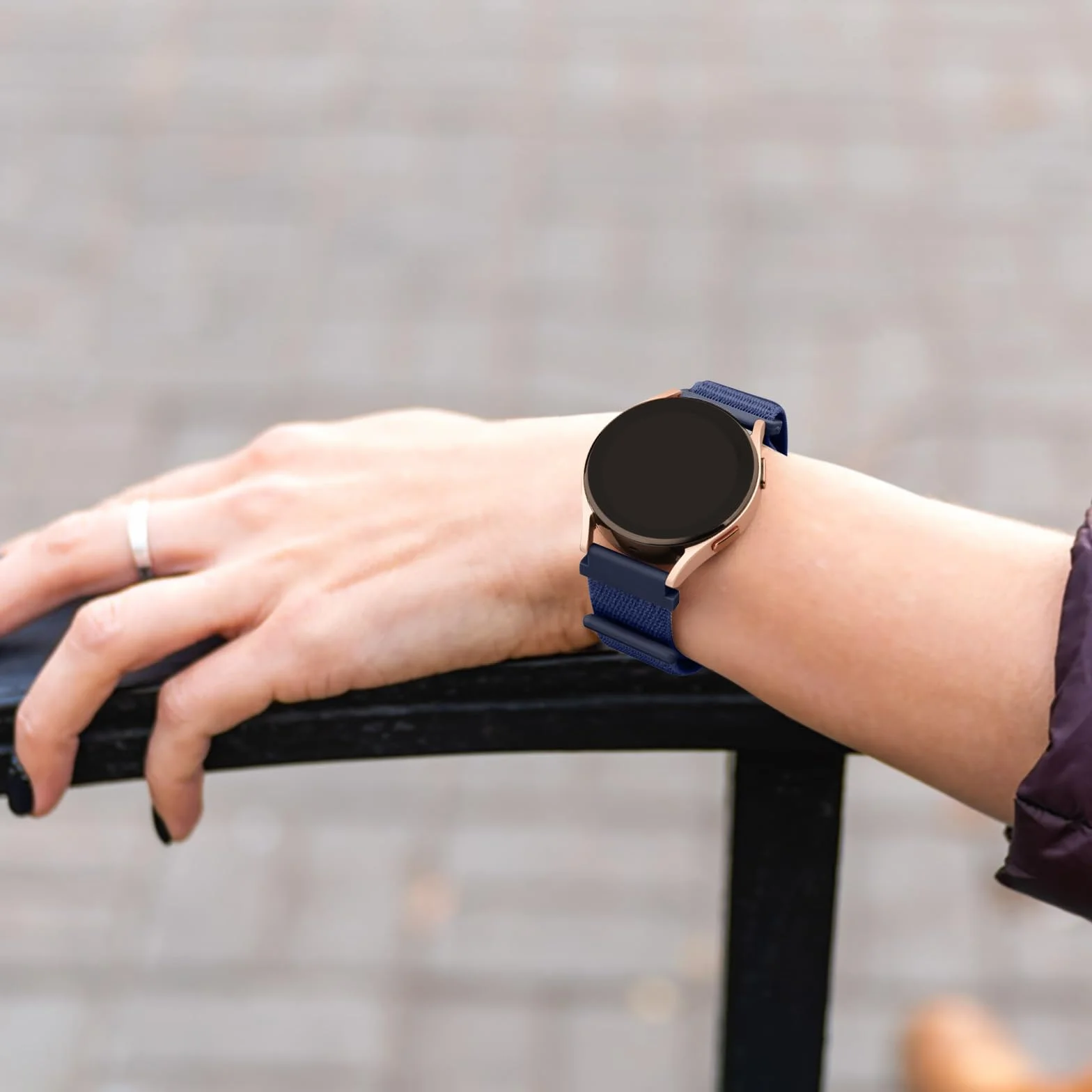 Vancle pasek do zegarka 22 mm dla kobiet i mężczyzn, miękki nylonowy pasek z zapięciem na rzep, pasek zamienny z szybkim mocowaniem, unisex
