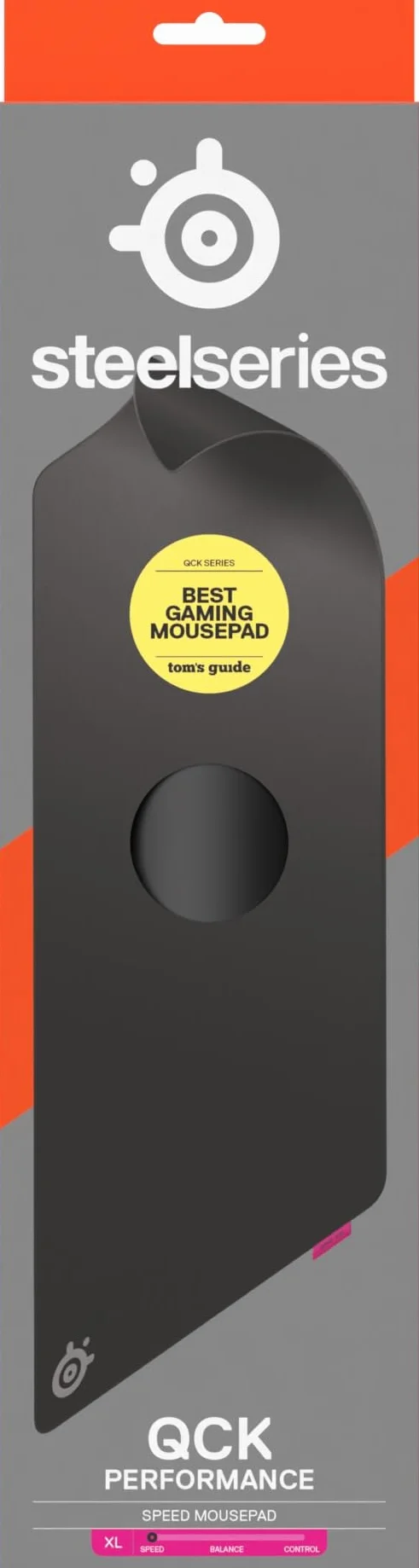 SteelSeries, podkładka QcK XL Performance Speed - Dodatkowa gęstość dająca poślizg - Niskoprofilowe przeszycia krawędzi - Antypoślizgowa podstawa z neoprenu - Rozm. 900 x 400 mm - FPS, MOBA, RTS, MMO