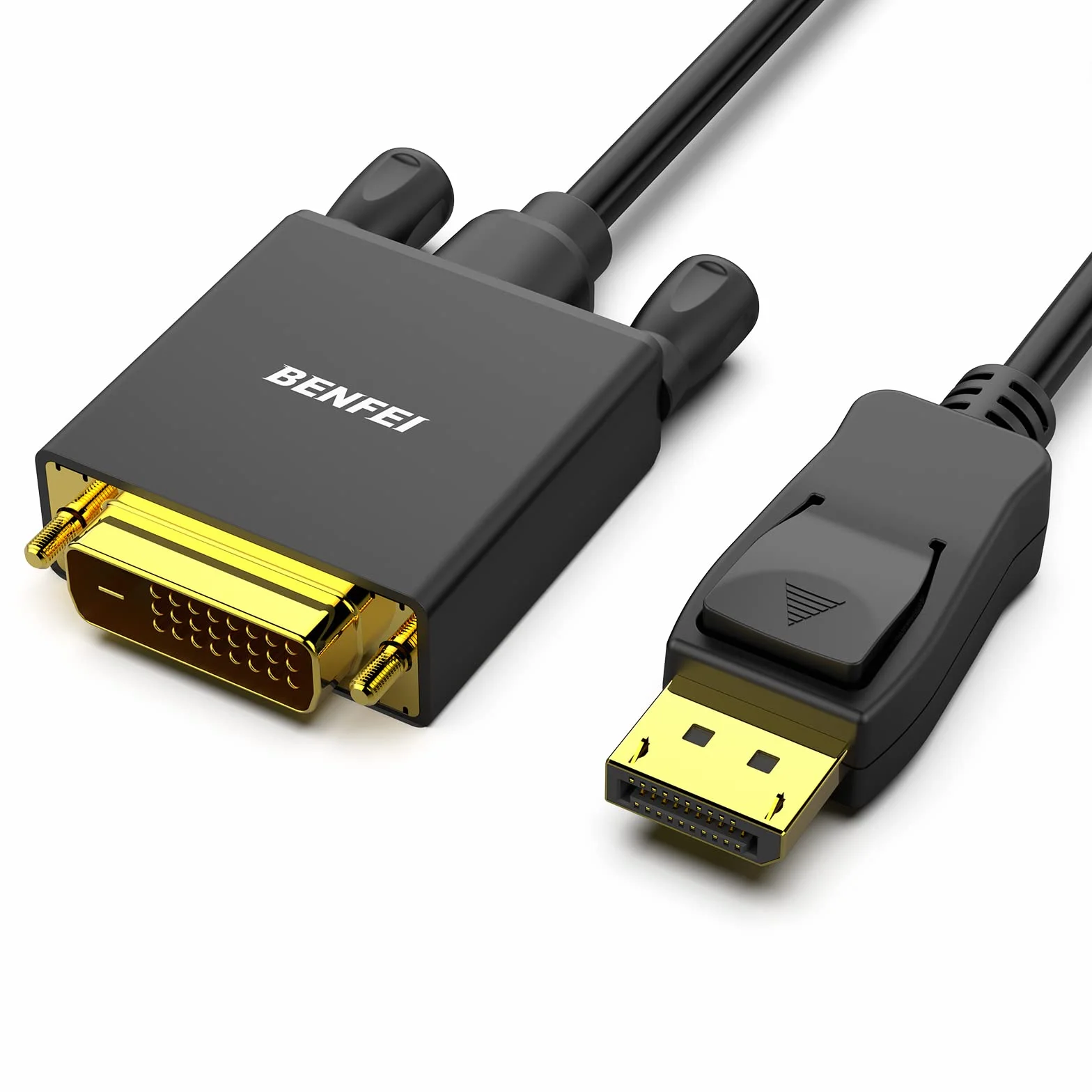 BENFEI Kabel DisplayPort do DVI o długości 6 stóp, adapter DisplayPort do DVI z męskiego na męskie, pozłacany kabel do Lenovo, Dell, HP i innych marek