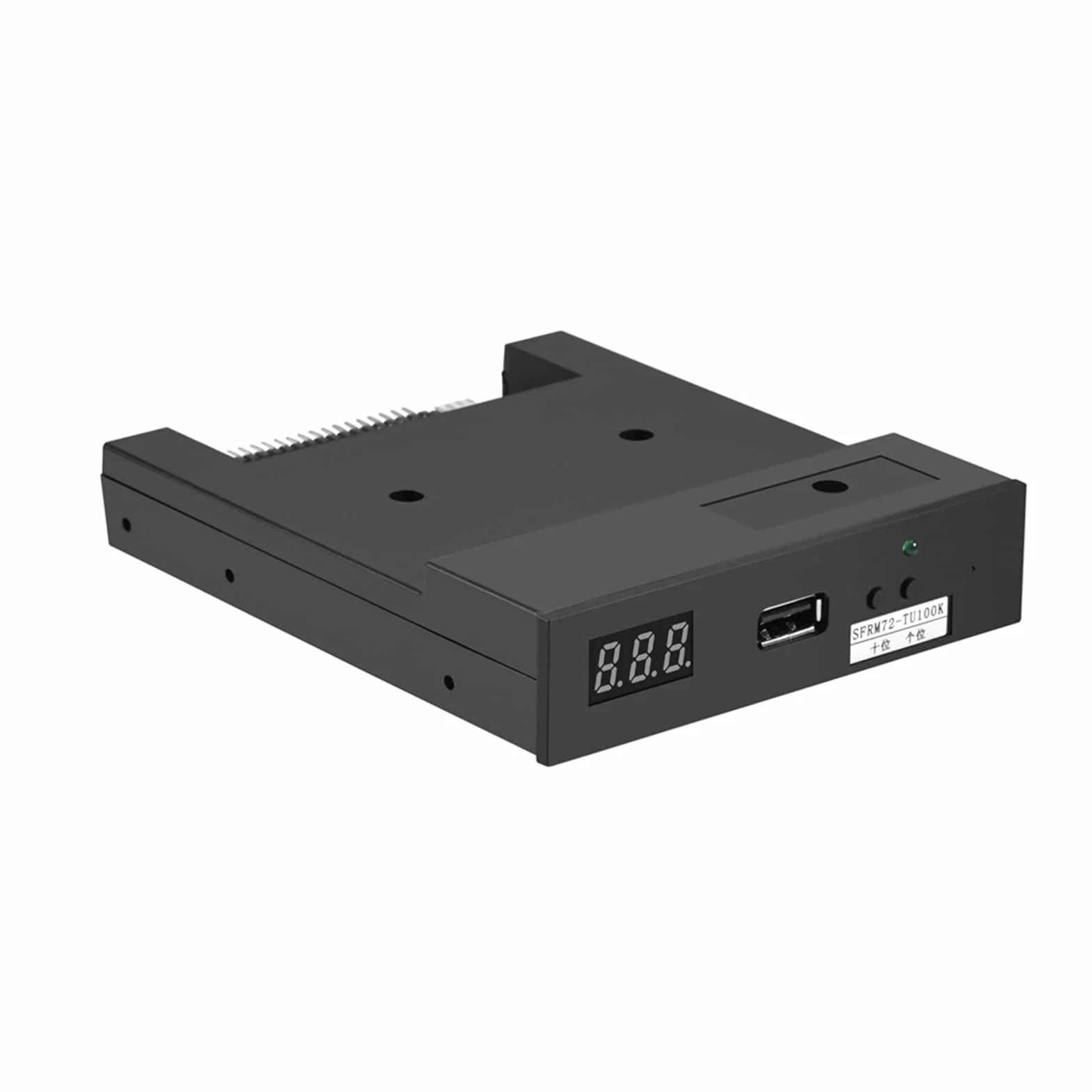 3,5-calowy emulator napędu dyskietek USB, Richer-R SFRM72-TU100K 720K 3,5-calowy emulator napędu dyskietek USB, odpowiedni do przemysłowych urządzeń sterujących Czarny