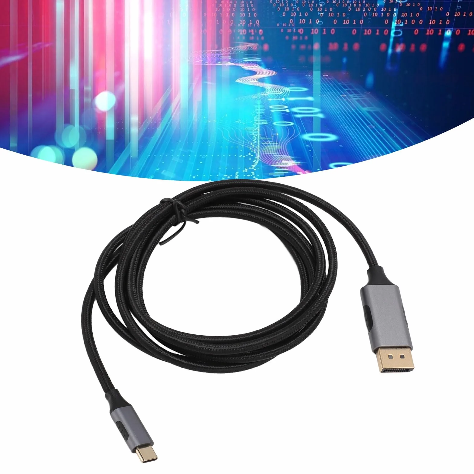 Kabel USB C do DisplayPort 1.4, Kabel 8K 60 Hz Typu C do DP 1.4, z HBR3, DSC, FEC, HDCP 2.2, Kabel USB Typu C do DisplayPort 1.4 do Laptopa Telefon Komórkowy 5,9 Stopy