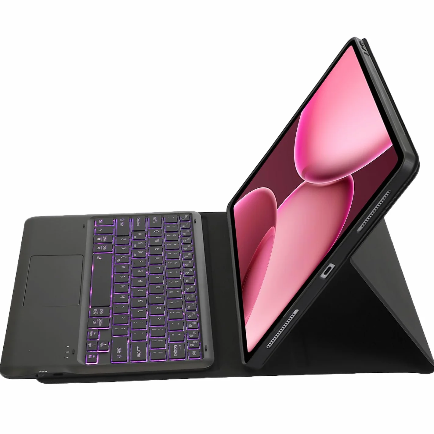 Etui na klawiaturę do OnePlus Pad 3 (33.5 cm), etui folio z bezprzewodową klawiaturą Bluetooth, podświetlana, mysz dotykowa