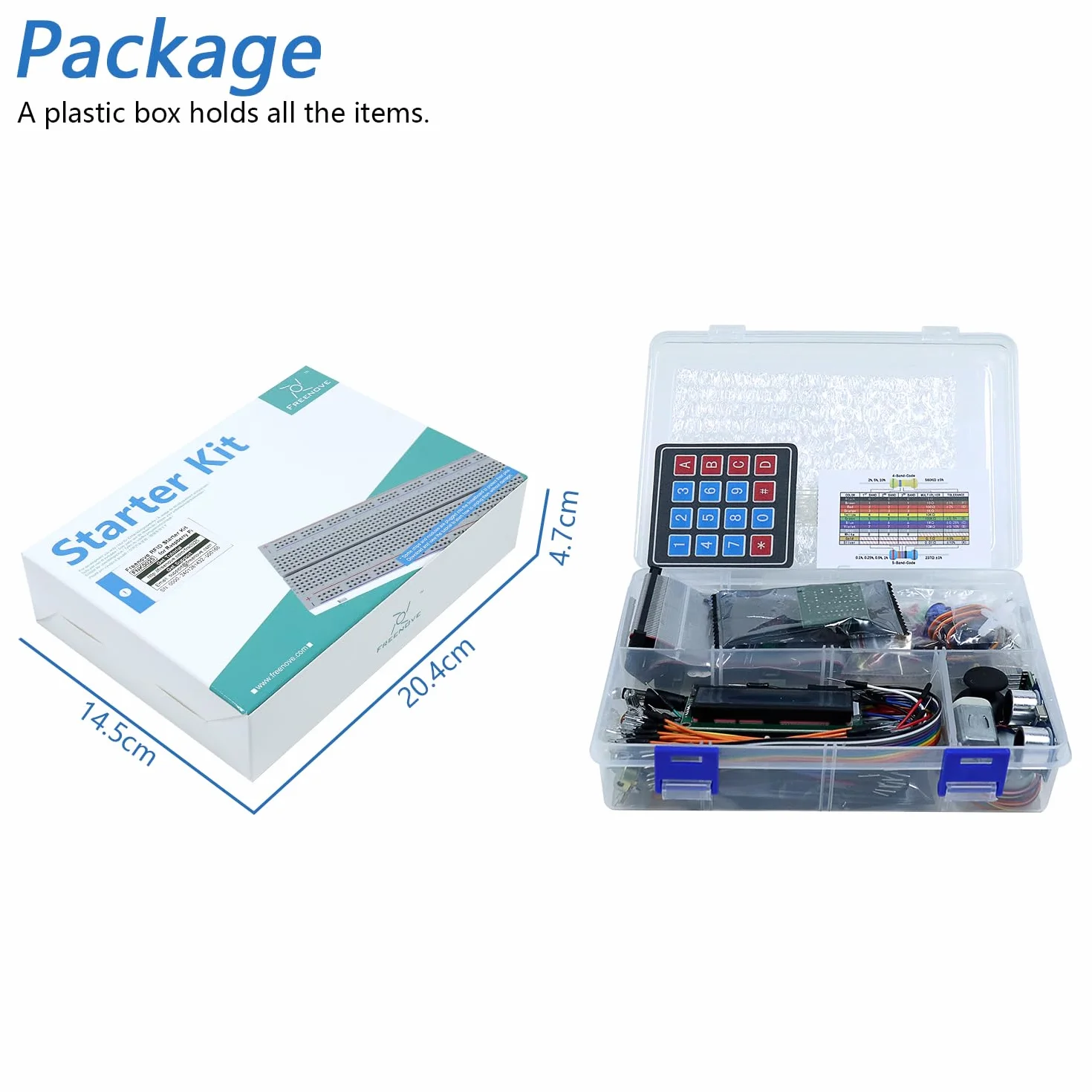 Freenove RFID Starter Kit for Raspberry Pi 5 4 B 3 B+ 400 Zero 2 W, 204 Items 122 Projects Python C Java Code