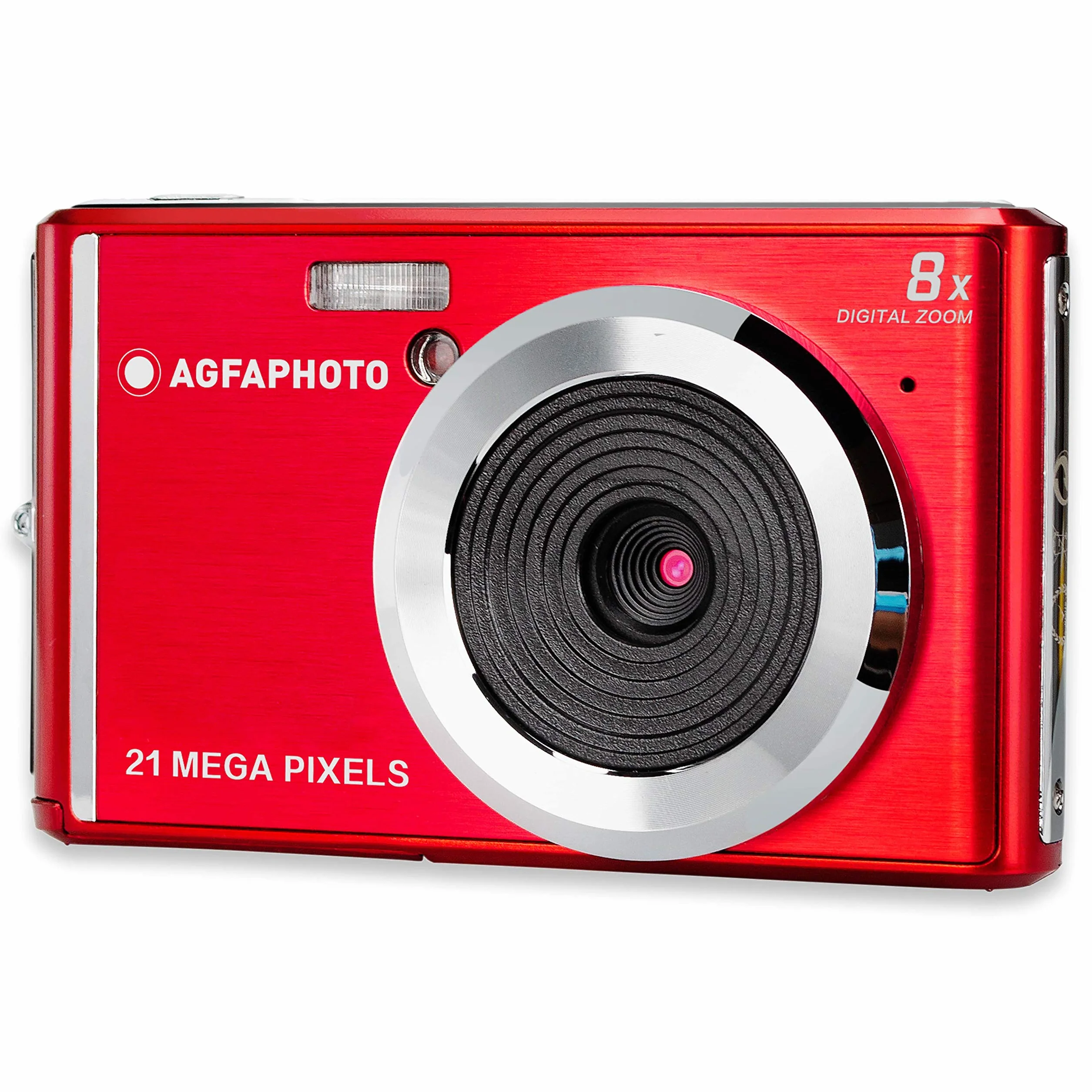 AGFA Photo kompaktowy aparat cyfrowy 21 MP CMOS 8x zoom cyfrowy LCD czerwony
