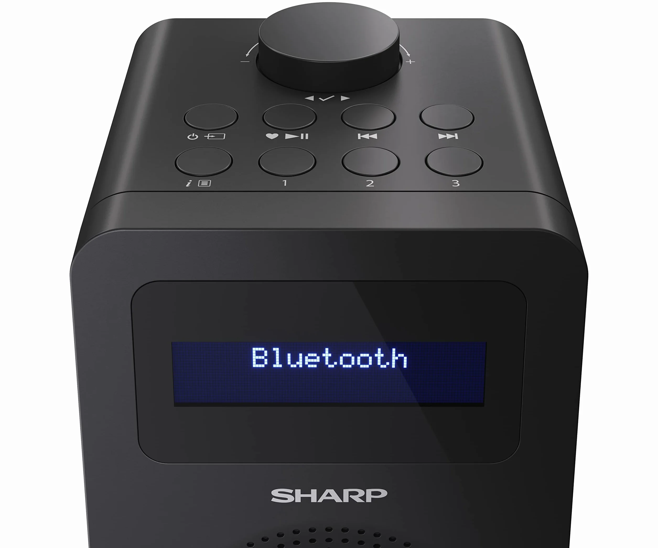 SHARP DR-430 przenośne radio cyfrowe (DAB/DAB+/FM z RDS, Bluetooth 5.0, gniazdo słuchawkowe, 5 W), czarne