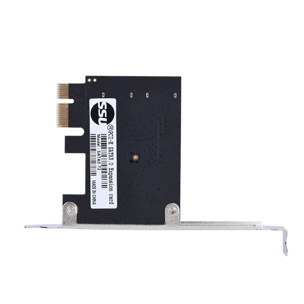 Tangxi SATA 3.0 2-portowa karta kontrolera PCIe, PCI Express do SATA III 6 Gb/s z mocnymi uchwytami, Plug and Play