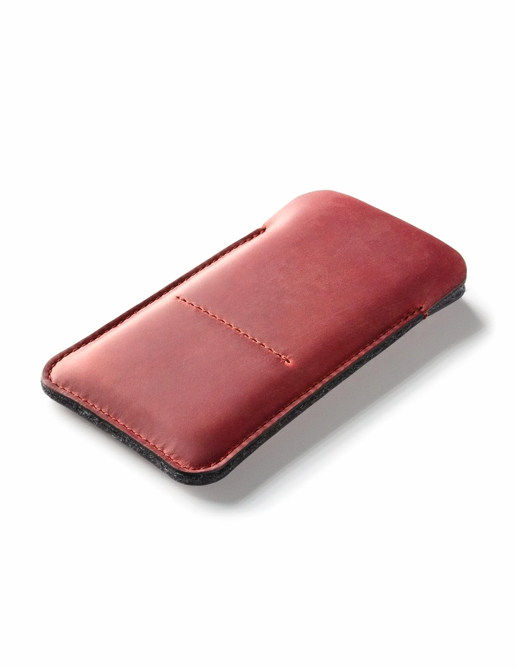 Skórzane etui do iPhone 16/16 Pro Fragola Red z portfelem i uchwytem na karty