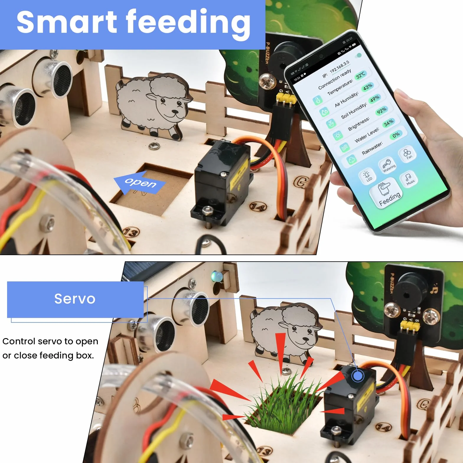 KEYESTUDIO IoT Control Smart Farm zestaw startowy do Arduino ESP32 Kit