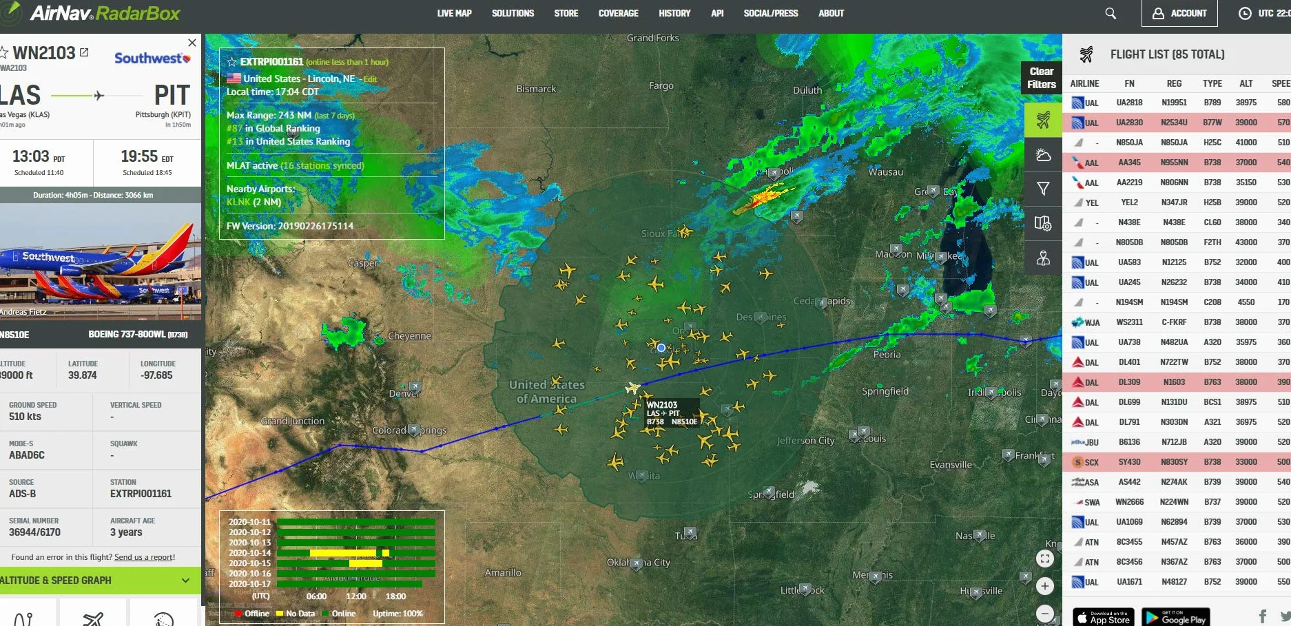 AirNav RadarBox FlightStick ADS-B odbiornik USB z wbudowanym filtrem, wzmacniaczem i ochroną ESD