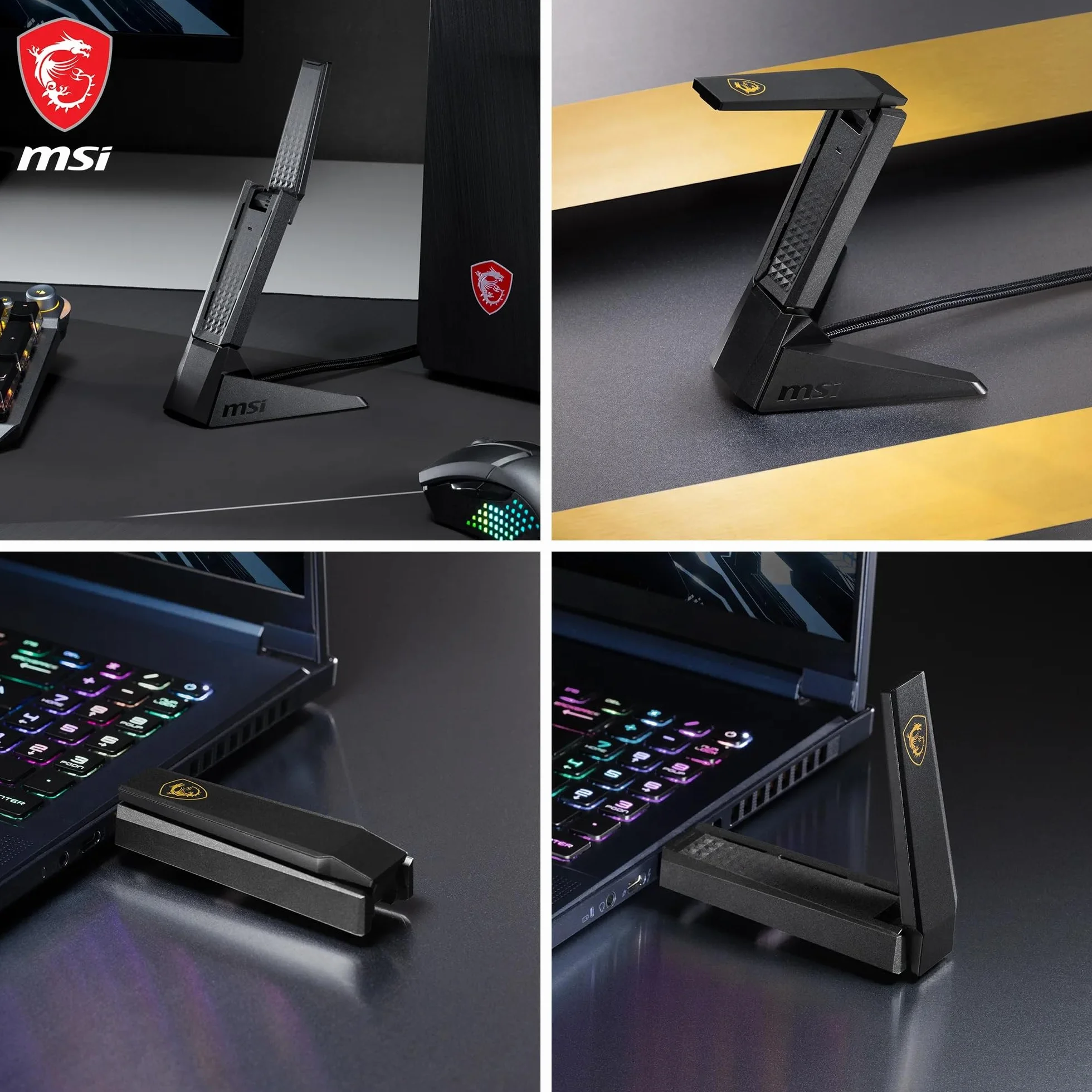 MSI AXE5400 trójpasmowy adapter USB WiFi 6E do 5400 Mb/s 6 GHz 5 GHz 2,4 GHz USB 3.2 Gen 1 typu A MU-MIMO WPA3