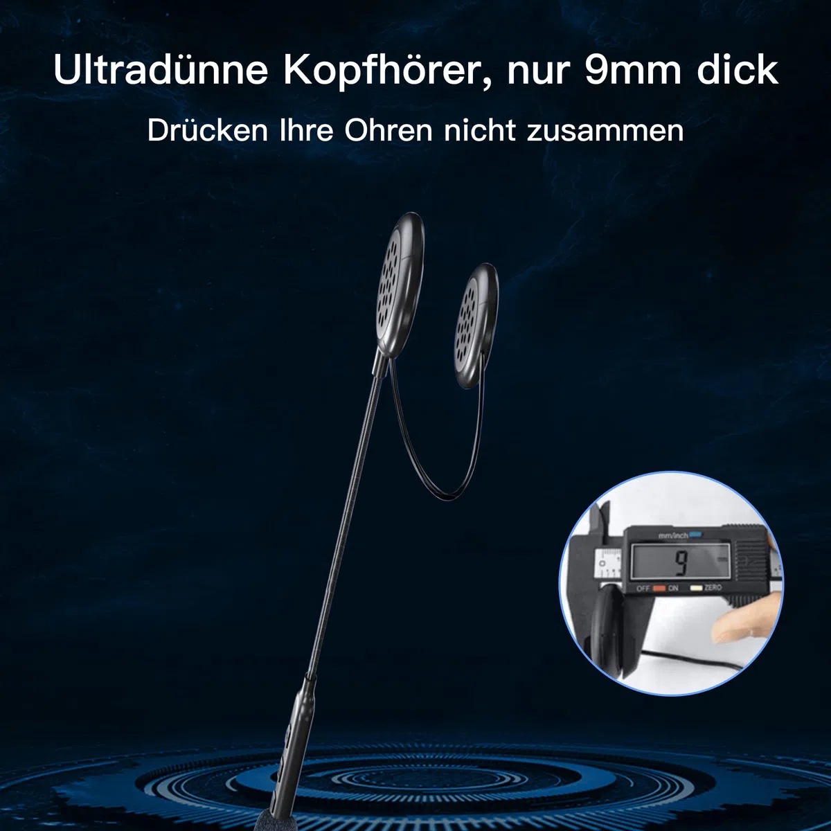 Zestaw słuchawkowy na kask motocyklowy, Bluetooth 5.0, automatyczna reakcja, 80 godzin, wysoka jakość dźwięku, ultracienkie słuchawki, jazda na rowerze, jazda na nartach, jazda na rowerze