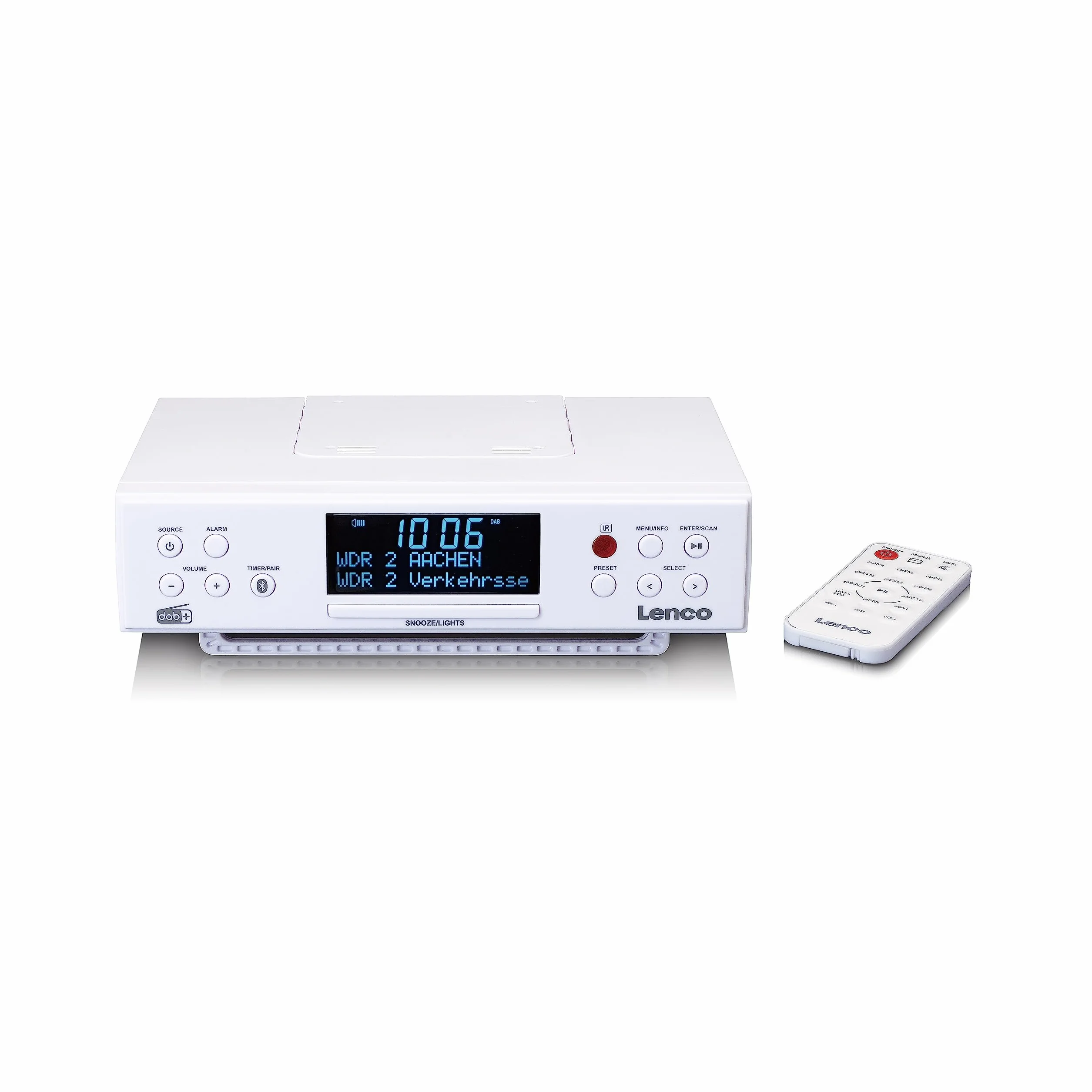 Lenco KCR-190 DAB+ radio kuchenne podszafkowe Bluetooth PLL FM