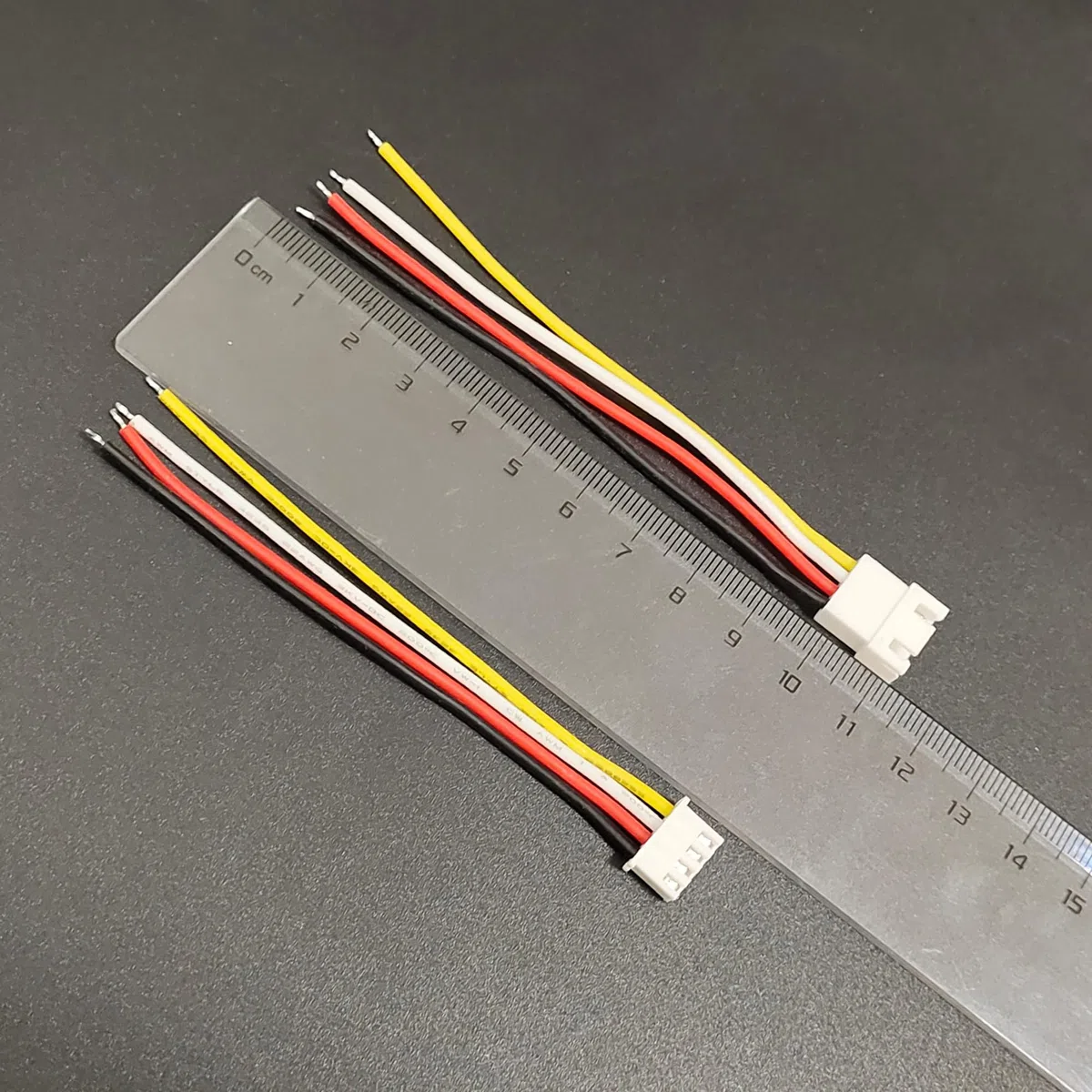 10 par JST XH 2,54 mm 4-biegunowe męskie i żeńskie wtyki z 10 cm 22 AWG miękki silikonowy kabel przewody elektroniczne złącze wtykowe
